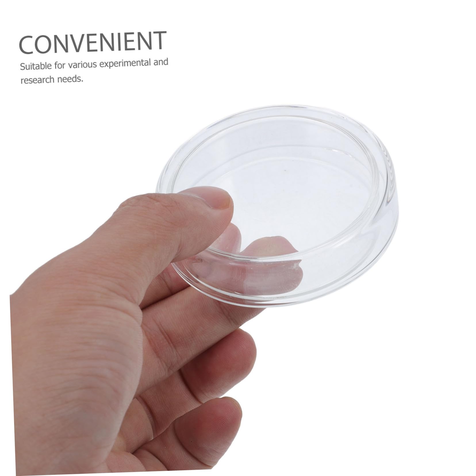 6 pezzi Piatti Petri in Vetro Borosilicato Spessore con Coperchi Trasparenti per Colture Cellulari e Chimica Design Piatto per Facile Gestione e Pulizia per Laboratori di Ricerca