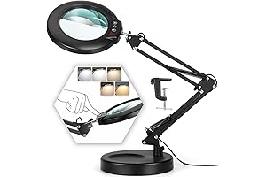 10X Magnifying Glass with Light and Stand: Illuminate Your Creations