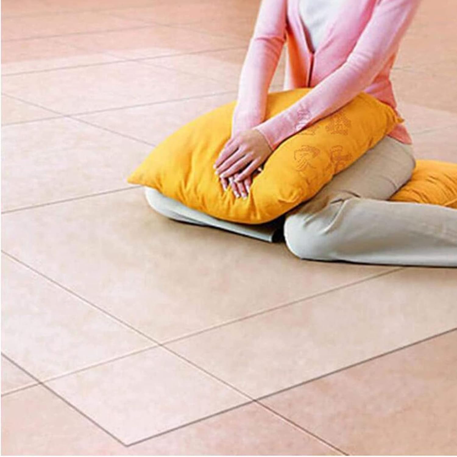 abvvka- キッチンマット クリア PVC 床保護マット厚さ1.5mm 大判クリアマット 台所マット 床暖房対応 滑り止め 撥水