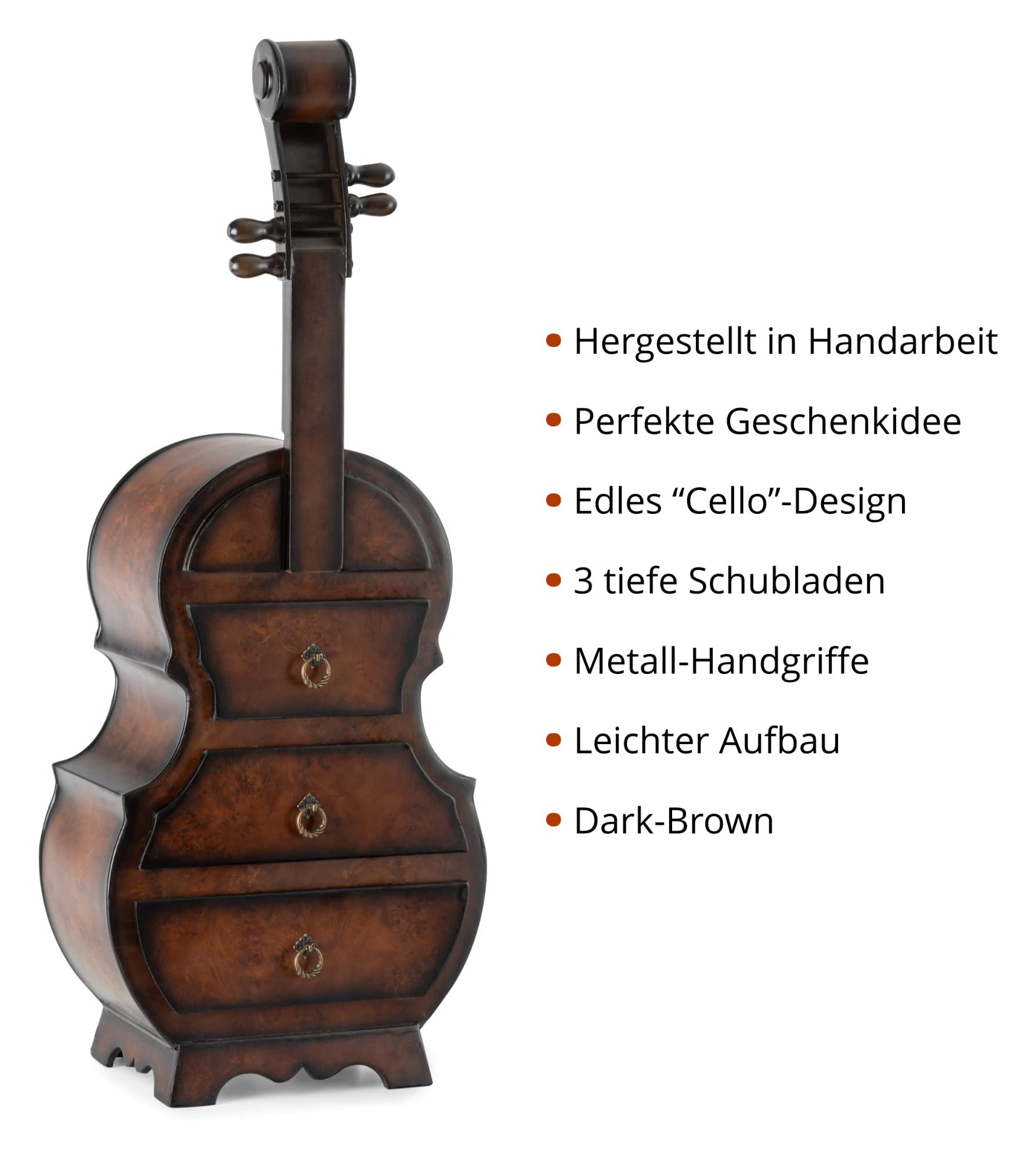 Stagecaptain WR-10 Stradivino Range-Bouteilles à Vin 10 Porte Casiers Au Design Violoncelle Rangement En Bois