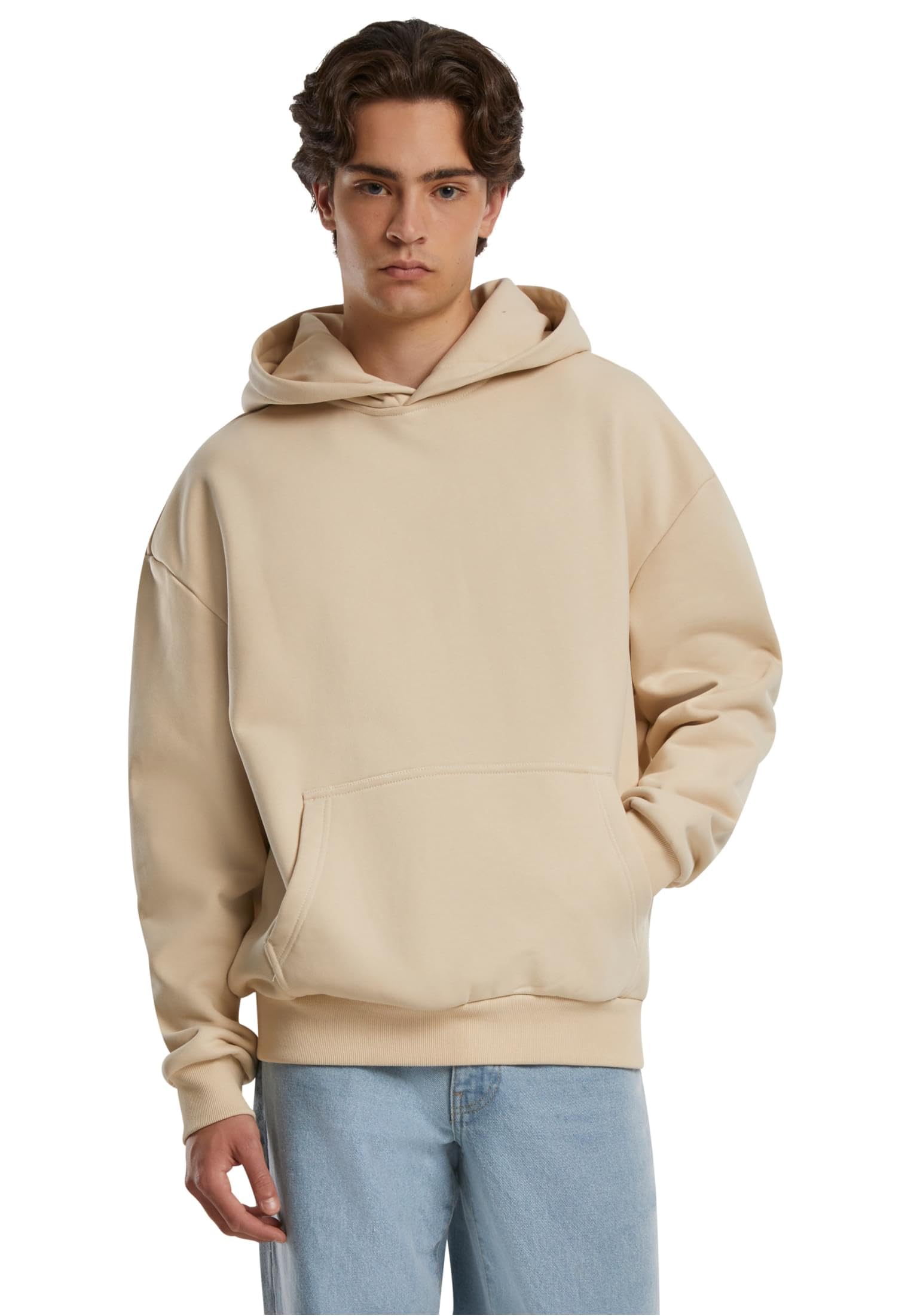 Urban Classics Men's Hooded Pullover, Ultra Heavy Oversized Hoodie, Casual Hoodie for Men, Oversized Fit, sand, XL