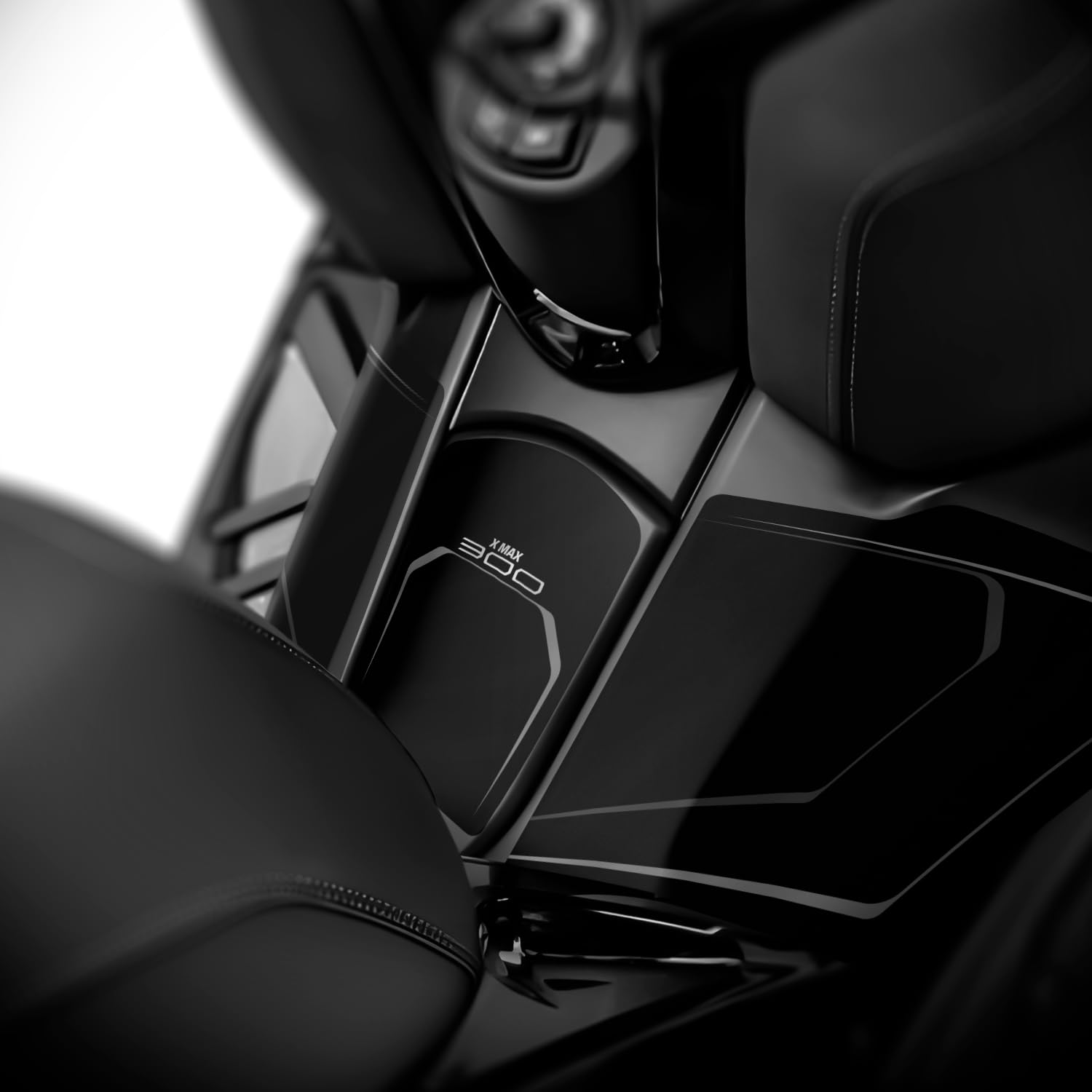 Az Graphishop - Protección para consola compatible con Yamaha Xmax 300 2021-2026, protección contra arañazos, fabricado en Italia FM-1200