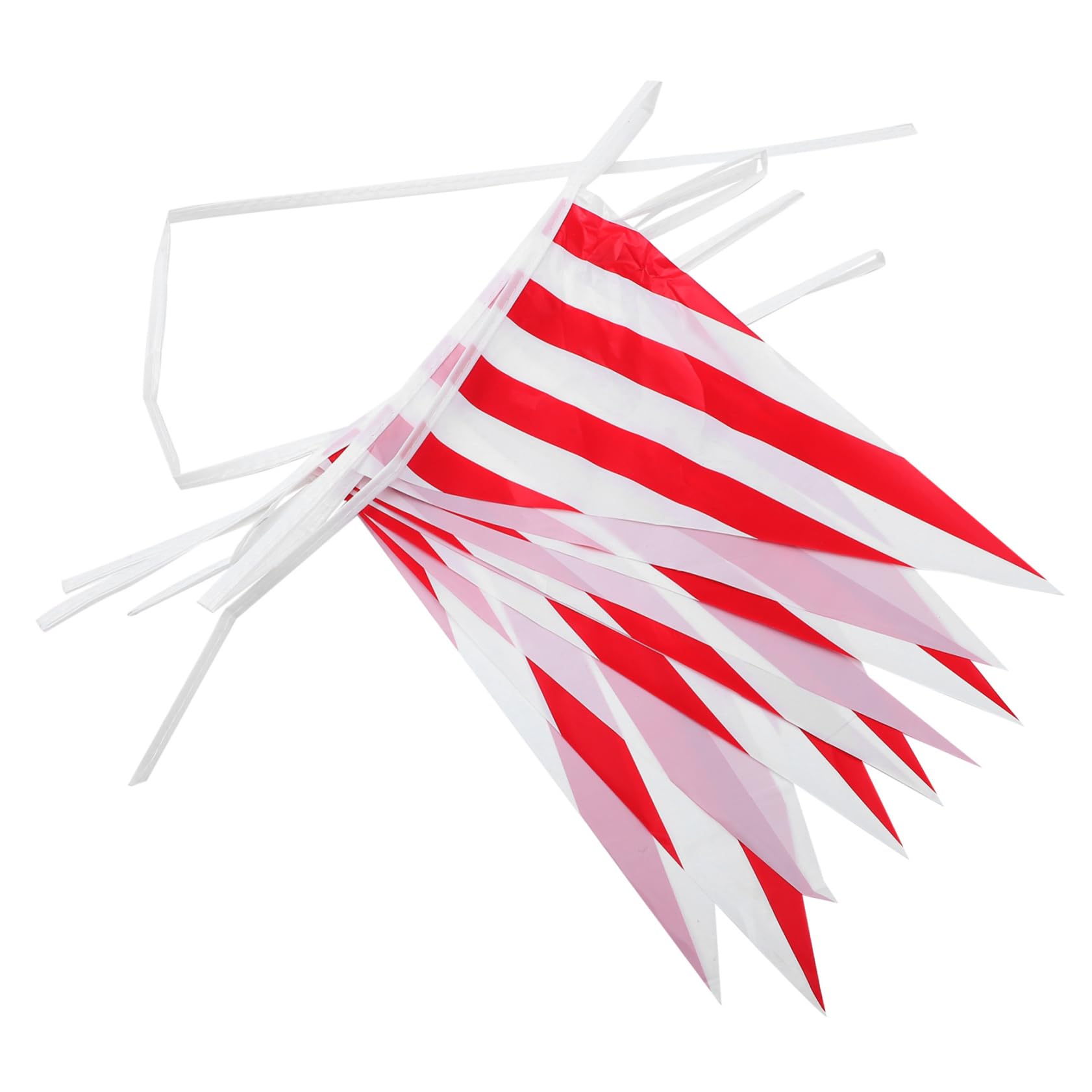 TOYANDONA 4ensembles Guirlande De Fanions Triangulaires Rayés Et Décoration De Fête Pour Carnaval Anniversaire Et Noël Faces