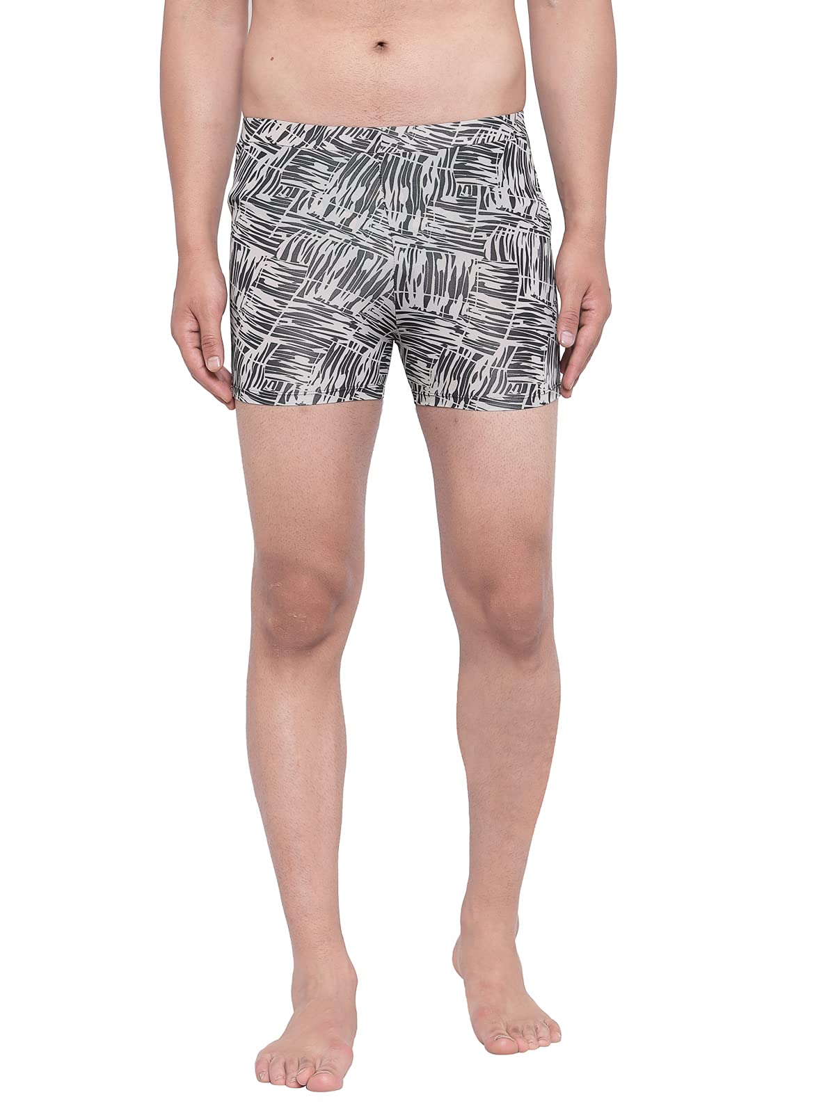 Men Check Printed Swim Bottoms (Parent)-image-26