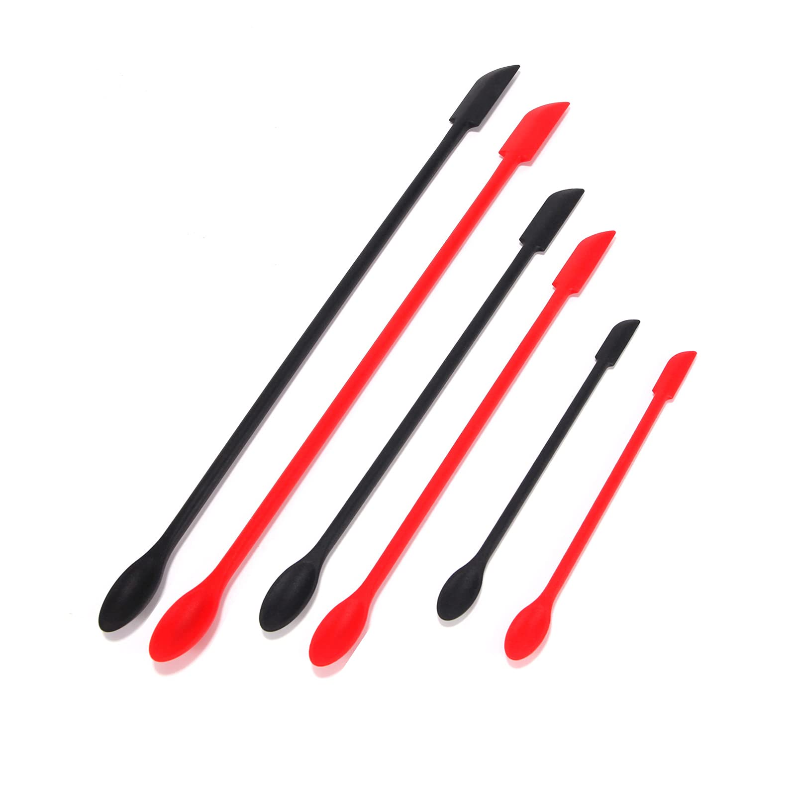 Mini Spatules Silicone 3 Pièces - Double Extrémité Spatule/cuillère - Pour Pâtisserie, Maquillage Et Pots