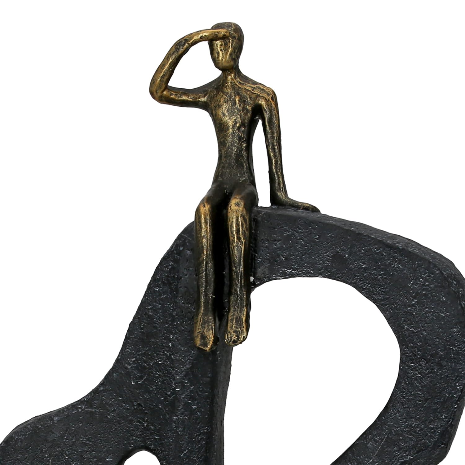 Casablanca Statue Regard au Loin, Résine Bronze 47 cm
