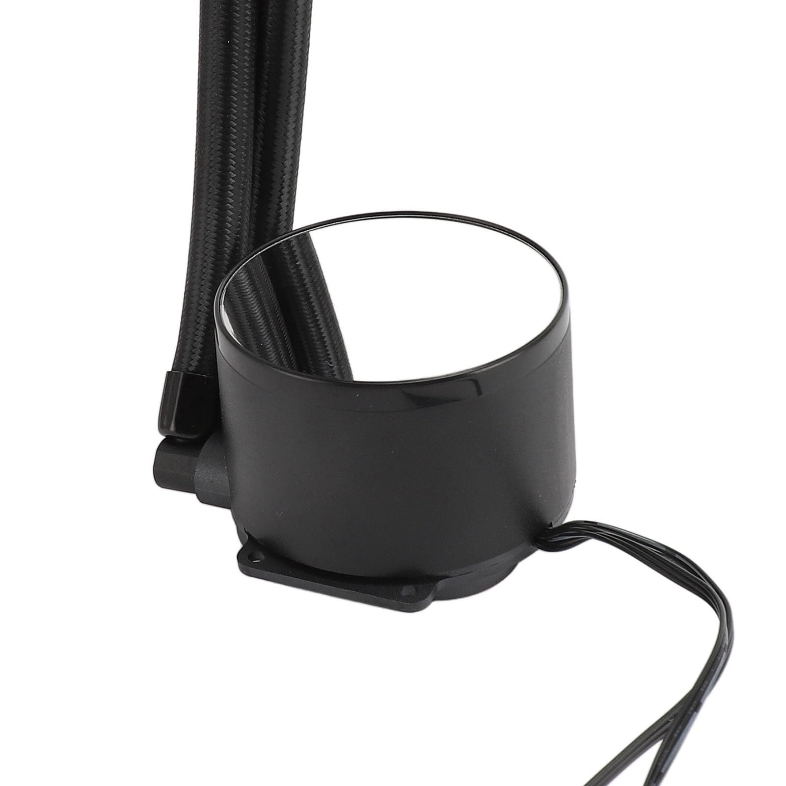 POENVFPO Chłodzenie Wodne Procesora 240 Mm Podwójny Wentylator 120 Mm PWM Synchronizacja z możliwością Regulacji dla AM4 AM3+ AM3 FM2+ FM2 AM5 - Jasne Oświetlenie ARGB (BLACK)