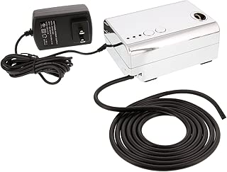 Super Quiet Mini Airbrush Compressor 3 Airflow Control Settings, 6' Push on Rubber Airbrush Hose, Operates at 12V DC with a 110V AC plug in Adapter - coolthings.us
