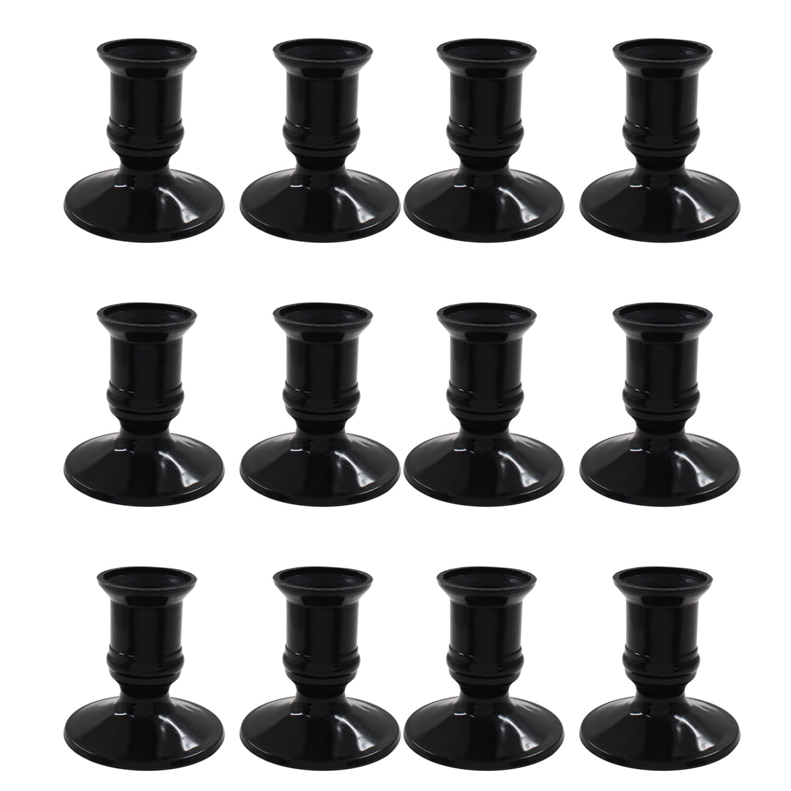 Holder 12Pcs Flameless LED Candlestick for Weddings Anniversaries and Dinner Parties Christmas Holder