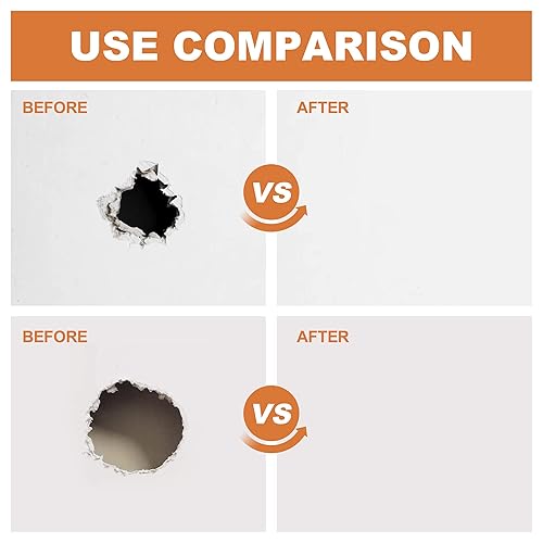 Miniatura 8 de Juego de 18 piezas de reparación de pared, parche para paneles de yeso, masilla de agente reparador, pasta de yeso para grietasagujeros de uñas con