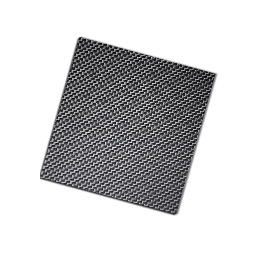 Scheda composita Foglio quadrato in fibra di carbonio 3K con finitura opaca, pannello composito 10x10 cm for robotica automobilistica, 1 pezz0(4mm)