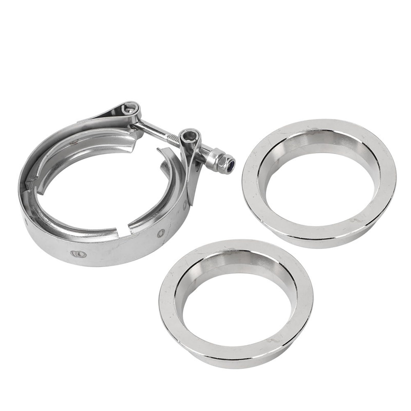 Kit di fascette a V in acciaio inossidabile per la modifica del tubo di scarico 'automobile (2,5 pollici-63 mm)
