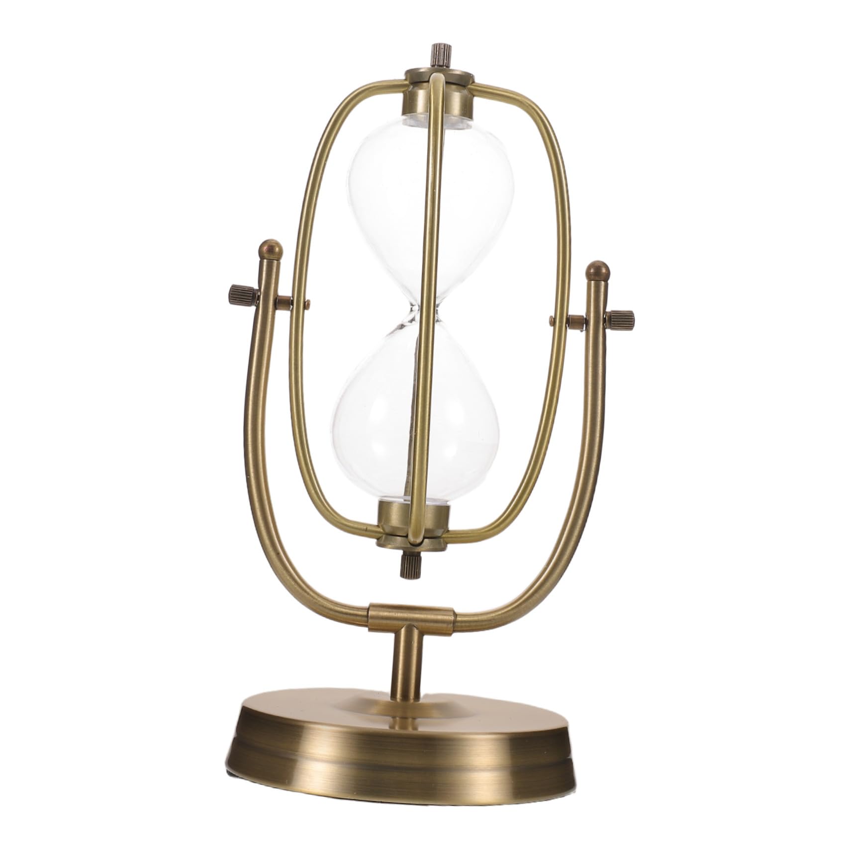 Reloj de Arena Marco de Metal Dorado Vacío Rellenable de 25cm
