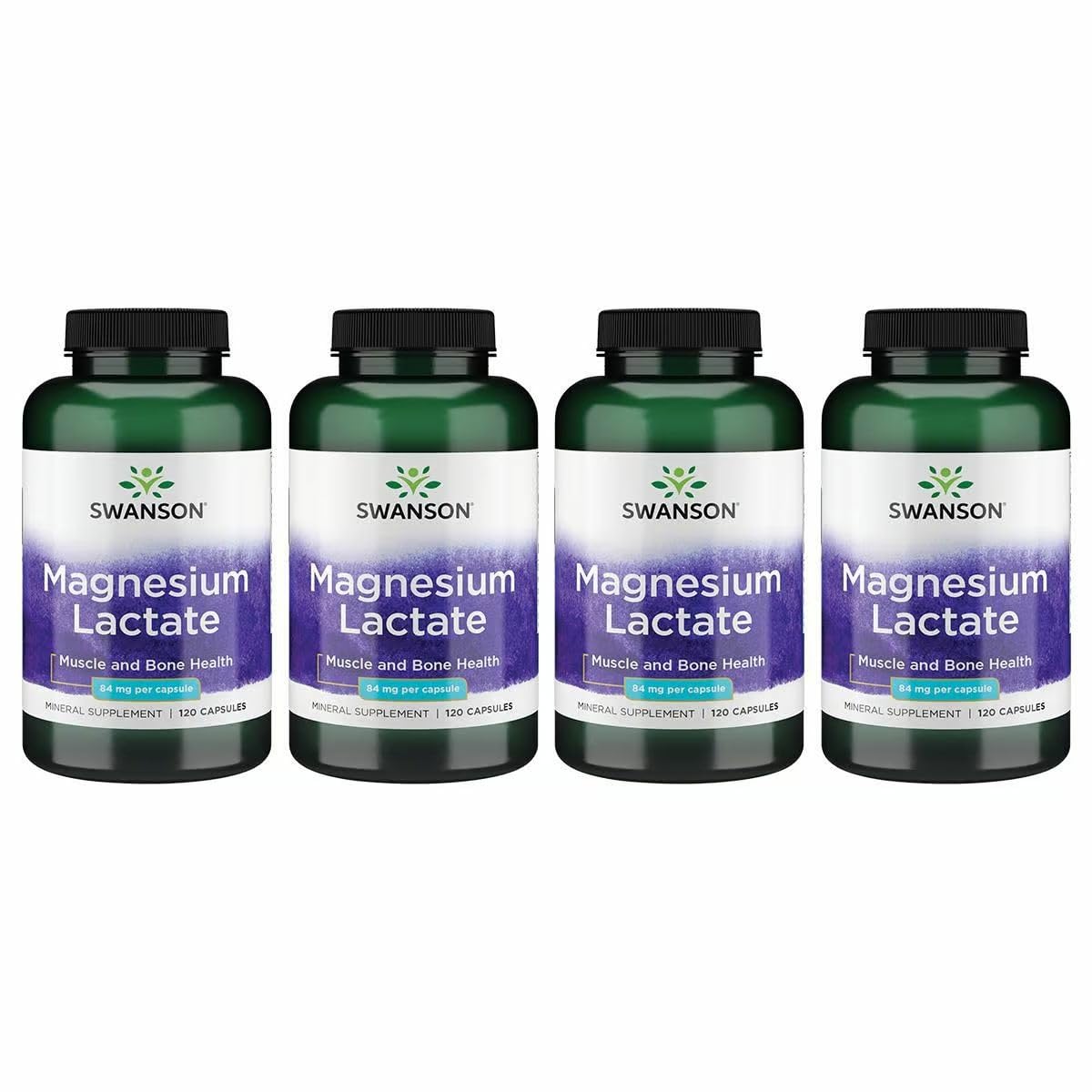 Swanson Magnesium Lactate Lactose-Free, 84 mg, 120 Capsules — Amazon image 8