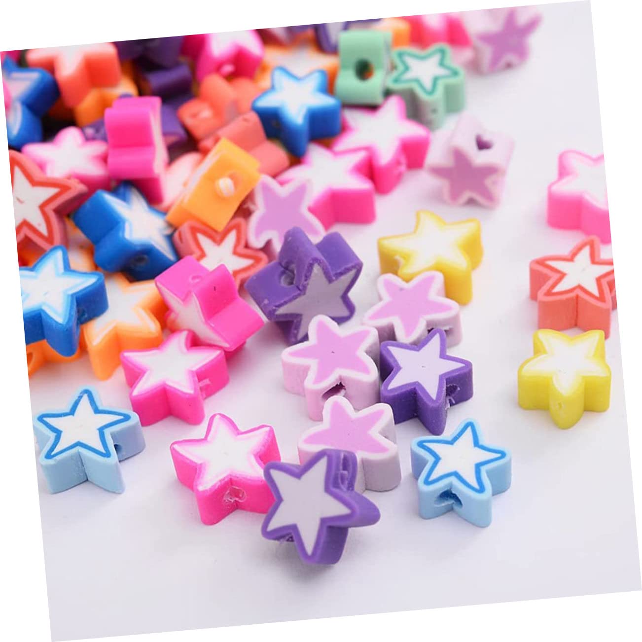 EXCEART 1000piezas Abalorios Sueltos De Para De Pulsera y Collar Accesorios De Joyería Arcilla Polimérica Perfectos Para Manualidades y Proyectos De