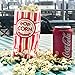 Fit Meal Prep 250 Pack Paper Popcorn Bags Individual Servings 2 Oz, Classic Red & White Striped Popcorn Sleeves, Disposable Popcorn Bags Bulk for Party Popcorn Machine for Movie Nights