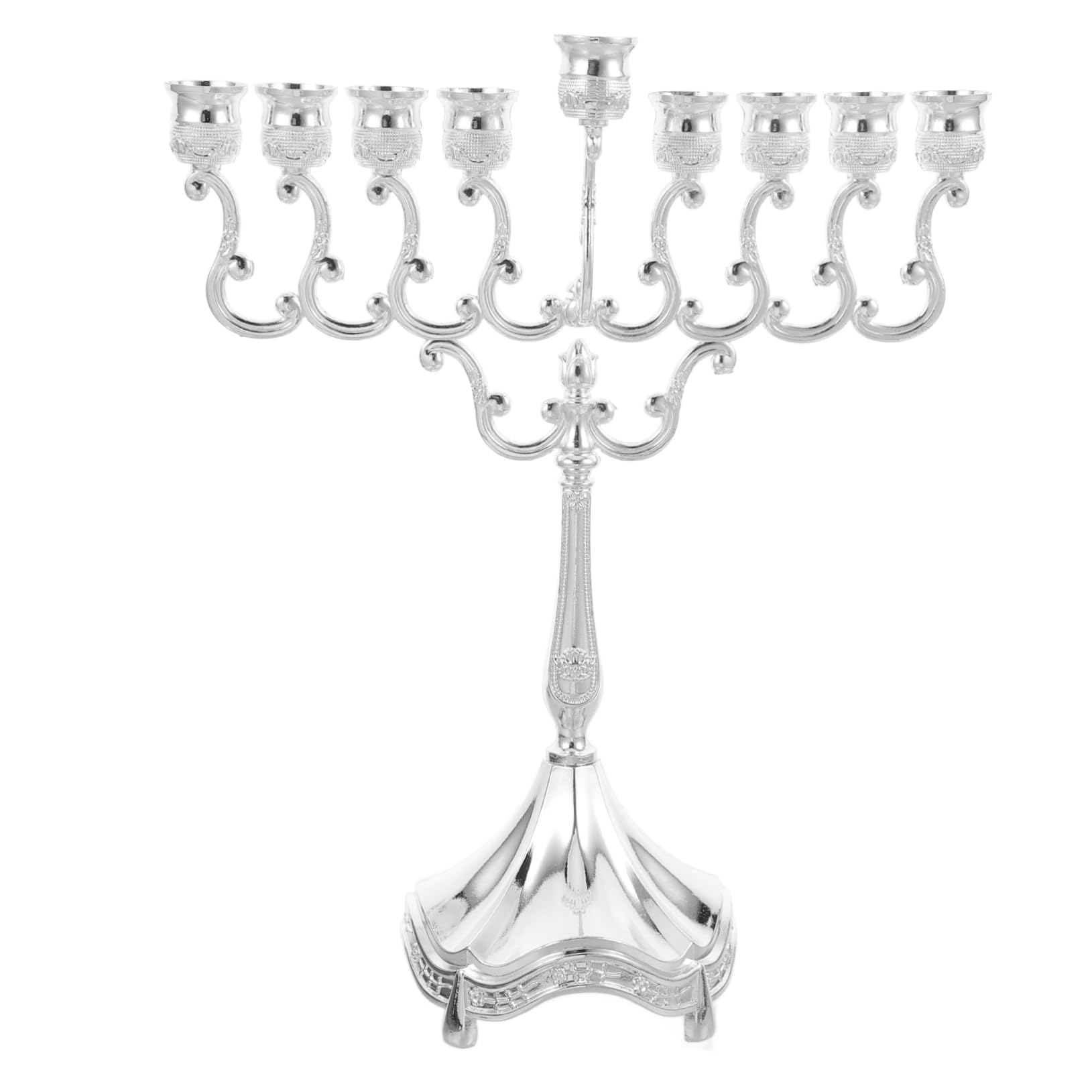 Candelabro da Tavolo 9 Bracci in Lega Decorativo per Matrimonio Casa Raffinata