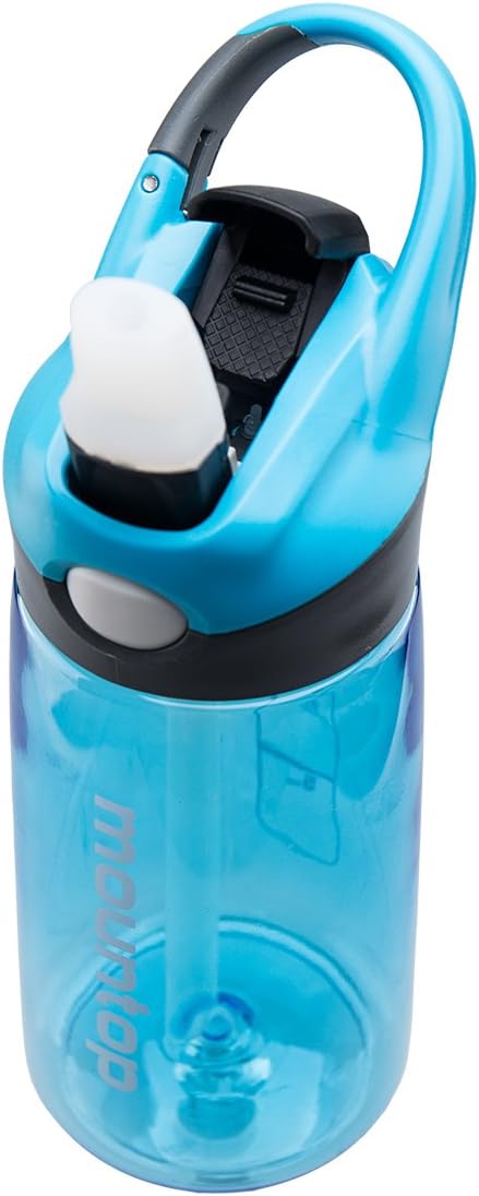 mountop Kids Water Bottle with Silicone Straw and Handle, Easy Use for Girls and Boys, BPA-free Water Bottle for Kids 14oz 400ml - Image 5