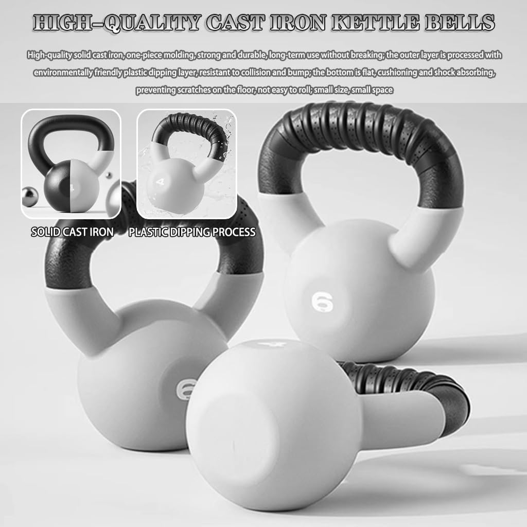 Kettlebell Pesi Fitness Femminile in Ghisa Competitivo Peso Sfera, Modellatura Completa del Corpo/Allenamento dei Glutei, Attrezzature per Esercizi in Casa/Palestra(Orange-12kg)