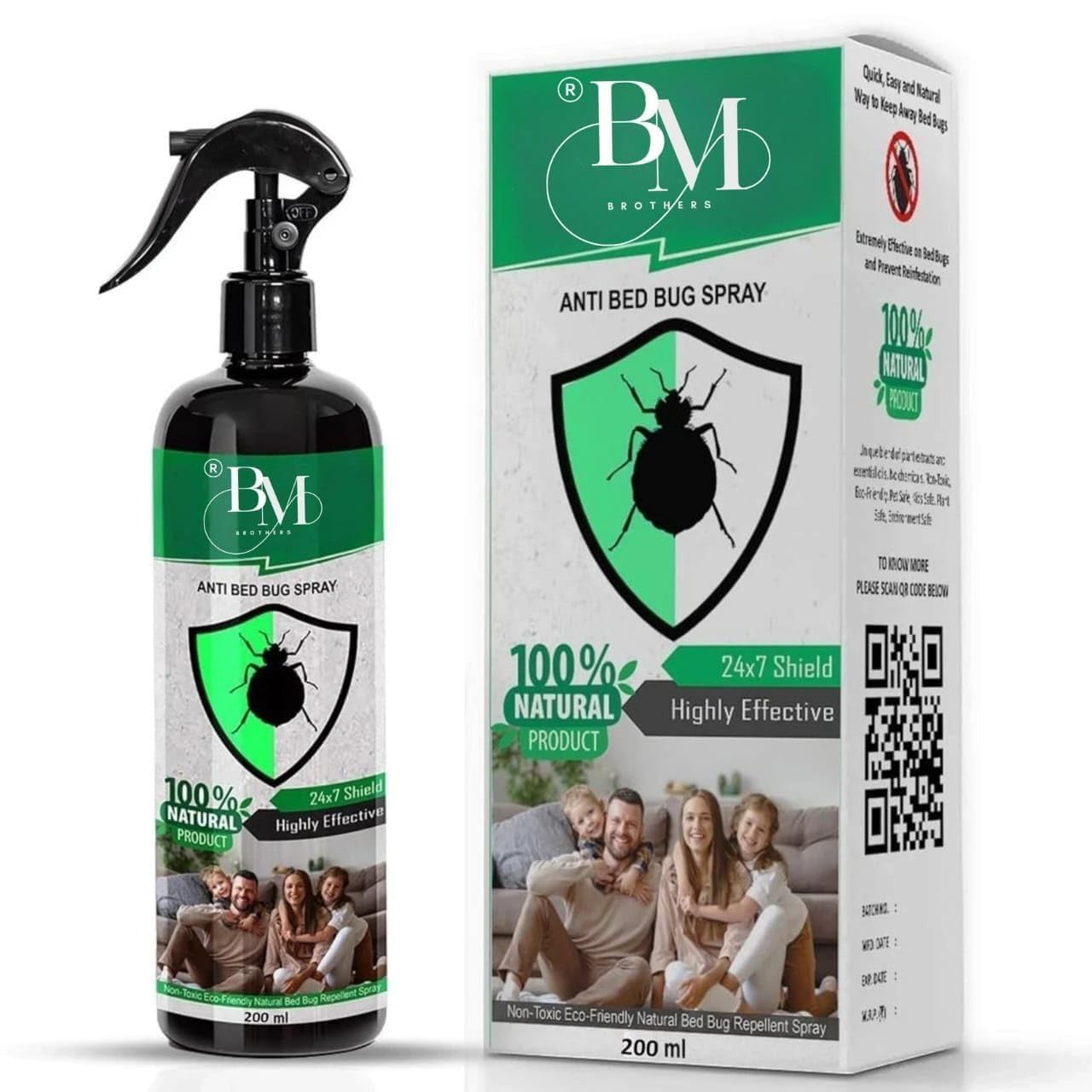 BM Brothers Anti Bed Bug Spray 200ml | Natural Bed Bug Repellent & Killer | Non-Toxic Eco-Friendly Pest Control for Bed, Mattress, Sofa & Furniture-image-32