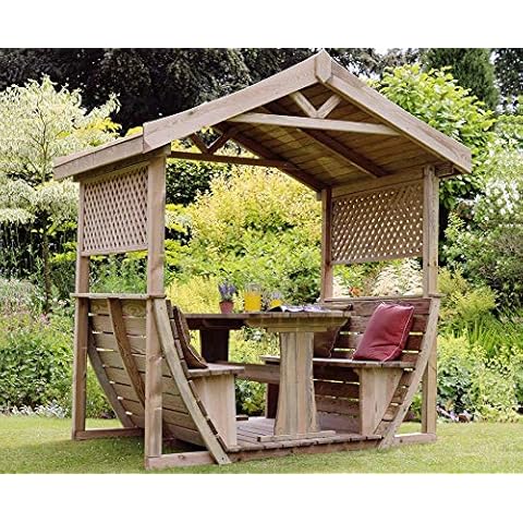Zest4Leisure Noahs Garden Arbour - Color: Wood Cover