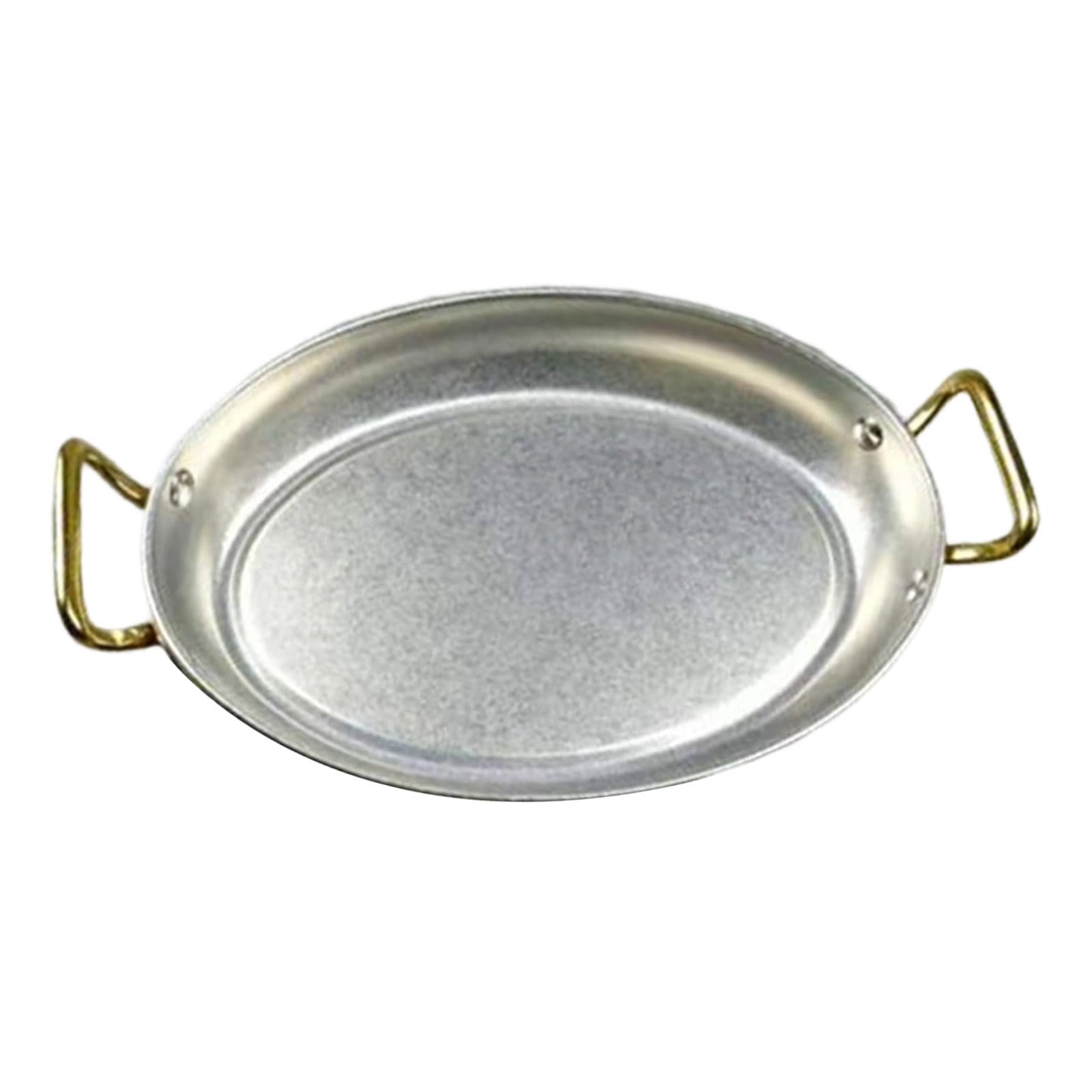 Hsyzygian Retro Nonrust Steel Dinner Plate for Fine Dining and Family Gatherings Sturdy Rustproof Easy to Cleaning Elegant Serving Plate