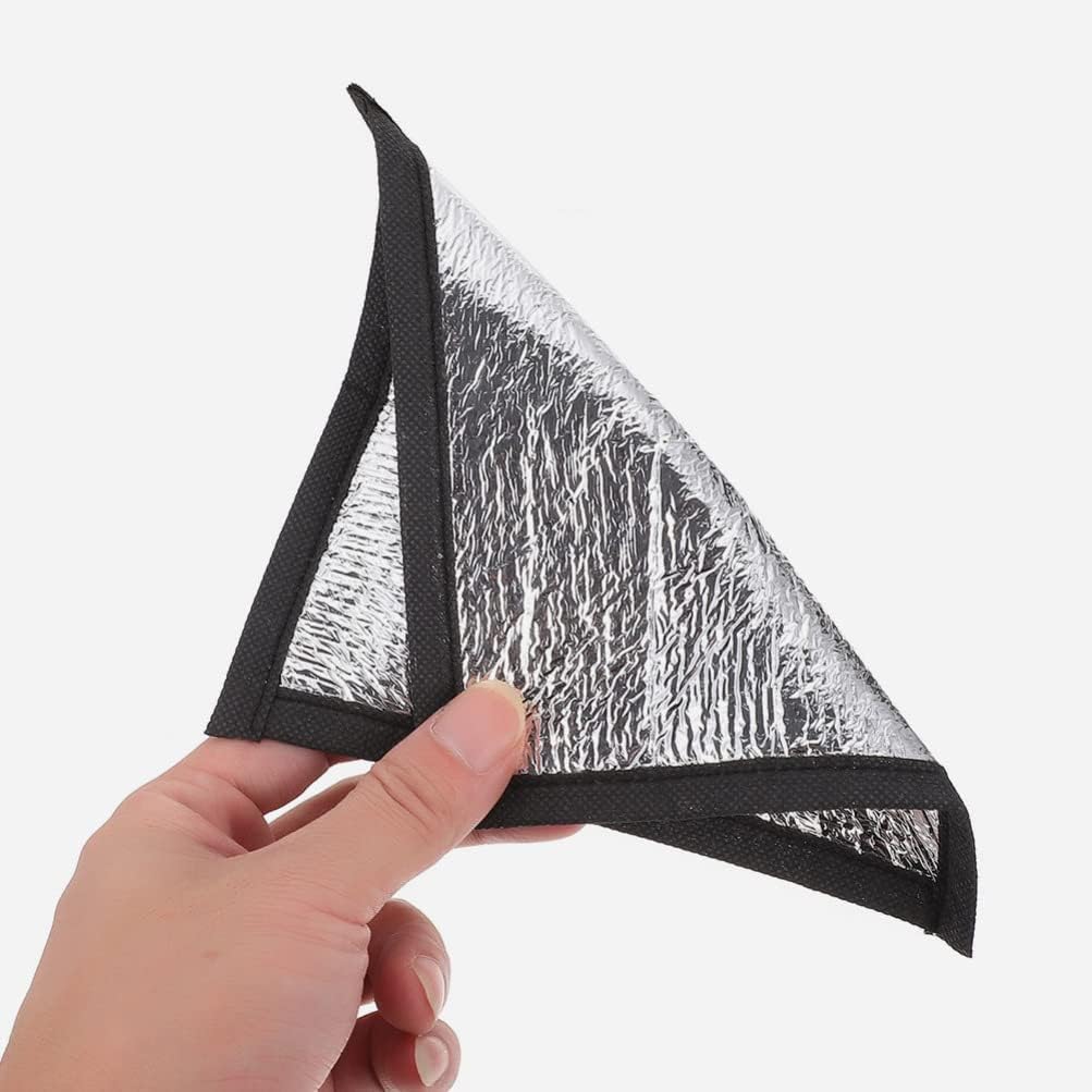 Reptile Heat Mat 4pcs Reptiles Heat Pads Reflective Films Hatching Mats Warm Egg Incubator Tray for Tortoise Snakes Lizard 16x16CM