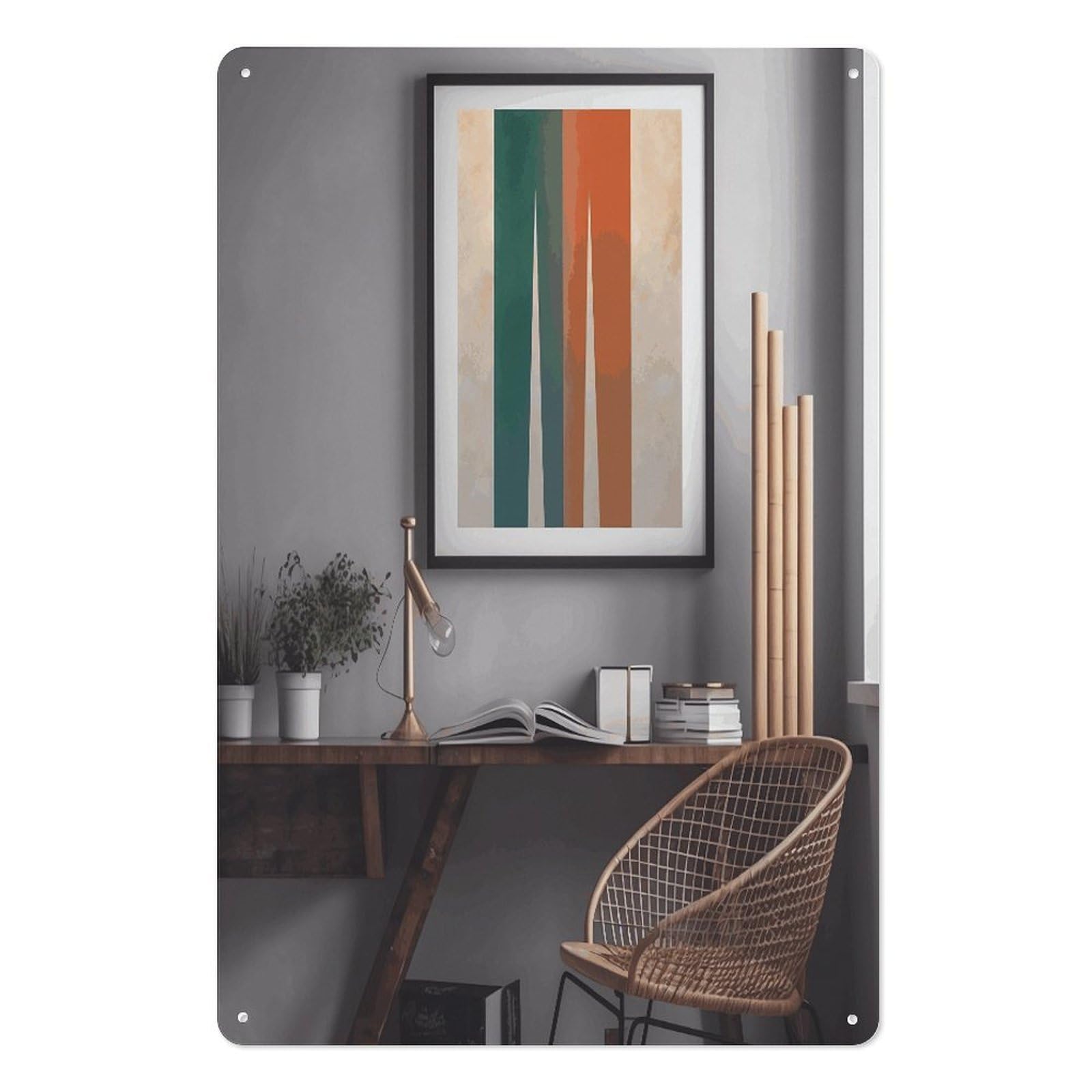 Adfgyerh Style Study Room Decoration Tin Sign Hanging Art Prints,Wall Decor For Gifting And Party Decoration 7.9X11.8 Inch,Wall Art For Home Garden Greenhouse Living Room Bedroom Yard