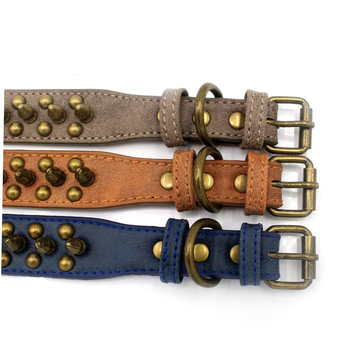 Mipcase Collar para Mascotas De 3 Piezas con Remaches Redondos para Uñas Ideal para Mascotas.
