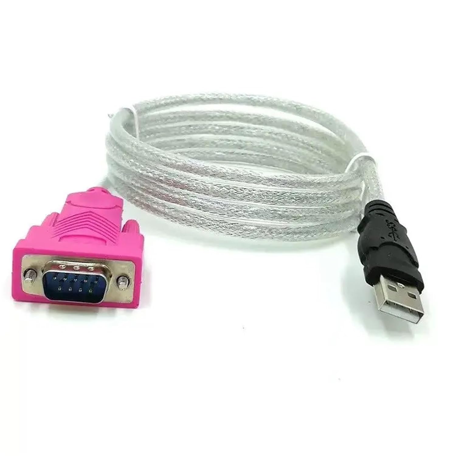 USB 2.0 to RS232 Serial Port Cable, Industrial Grade USB to RS232 Male/Female 9-Pin COM Port(USB AM-DB9 F)