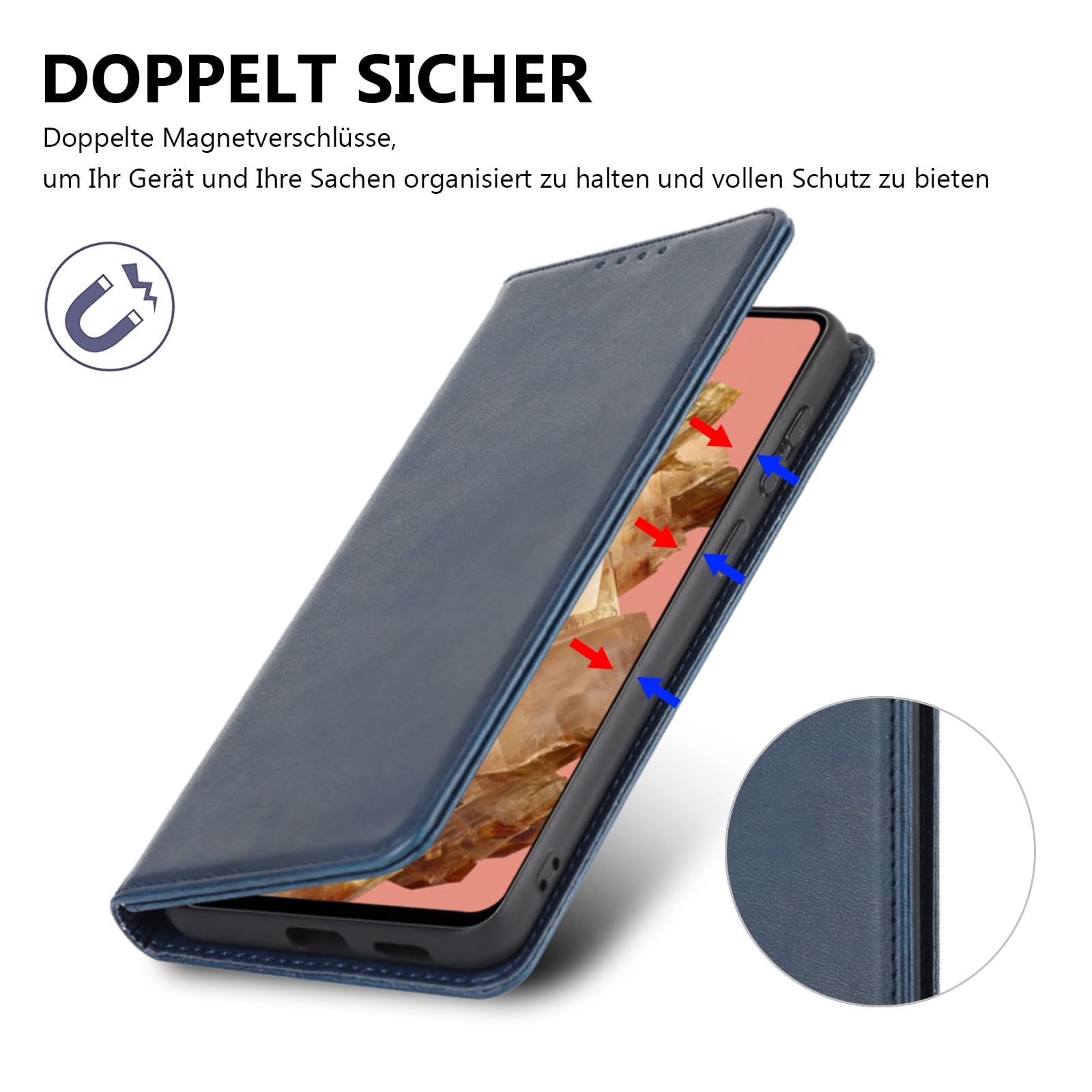 Giyer Custodia per Google Pixel 8, con pellicola protettiva, Pixel 8