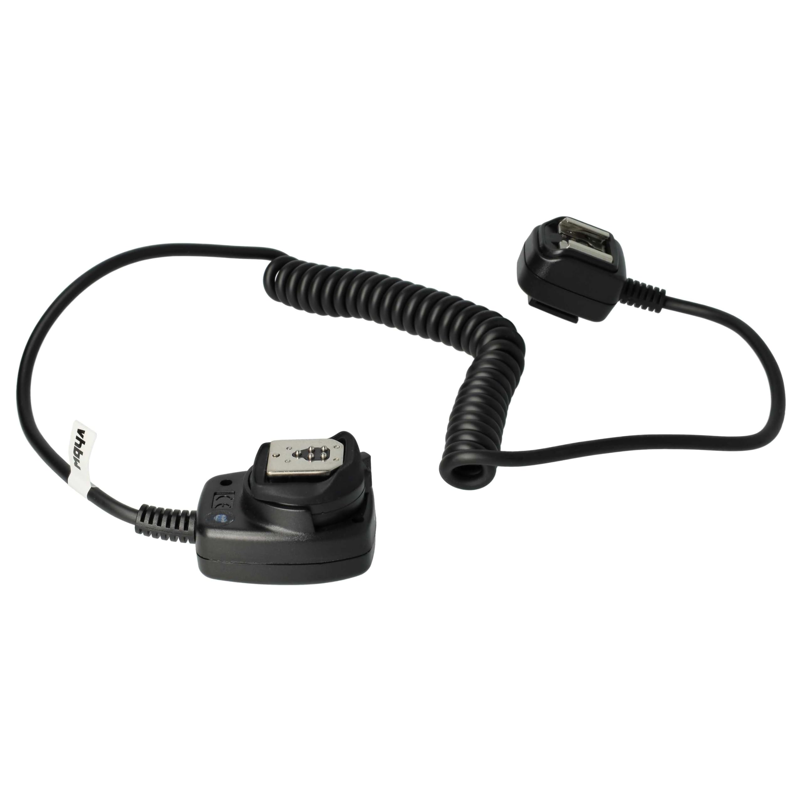 vhbw Câble TTL Compatible avec Panasonic C-5000S, C-5050, C-5060, C-7070, C-8080 Appareil Photo, Flash - Câble de synchronisation, 100cm