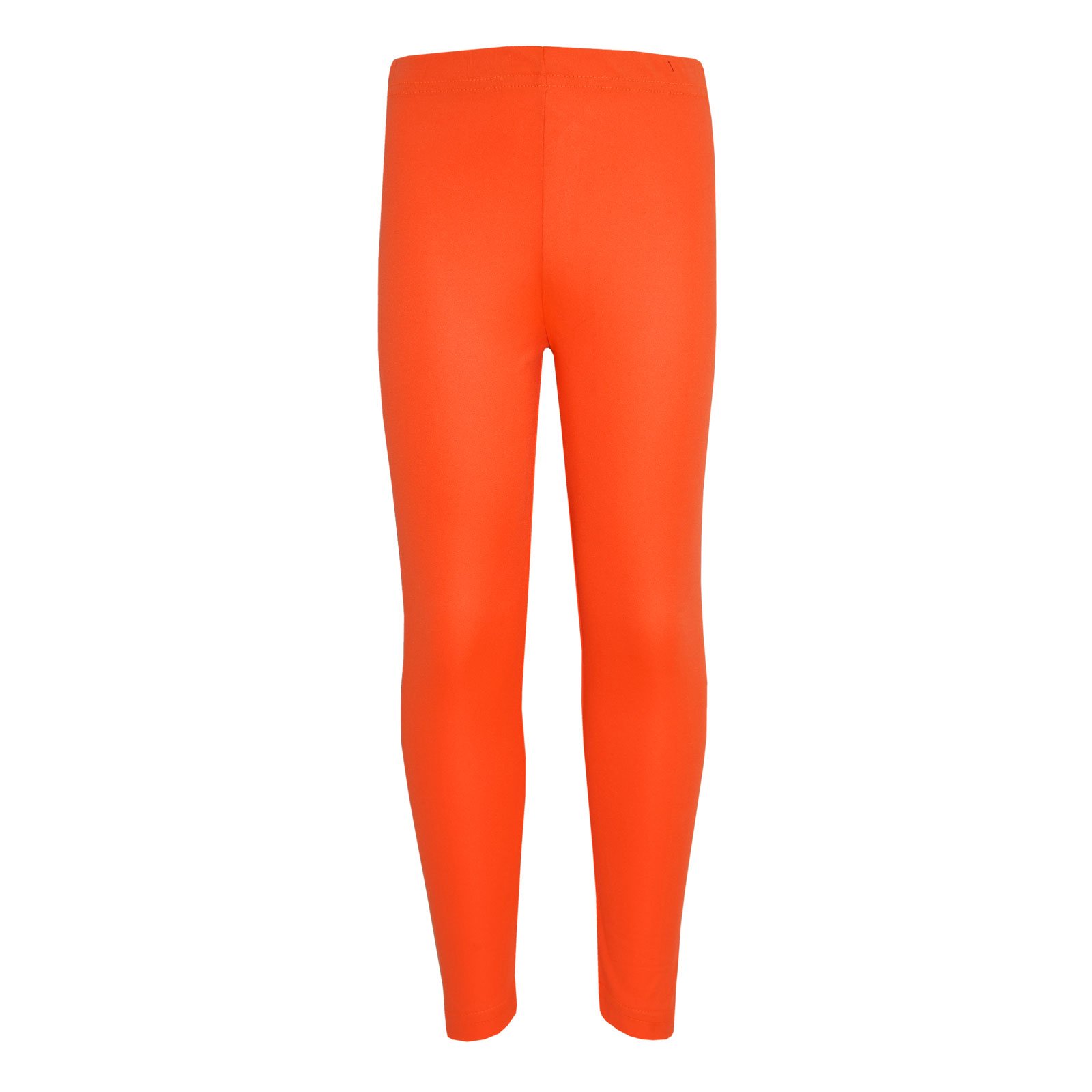 A2Z 4 Kids Girls Plain Legging Dance Fashion Leggings - New Legging Neon Orange 9-10