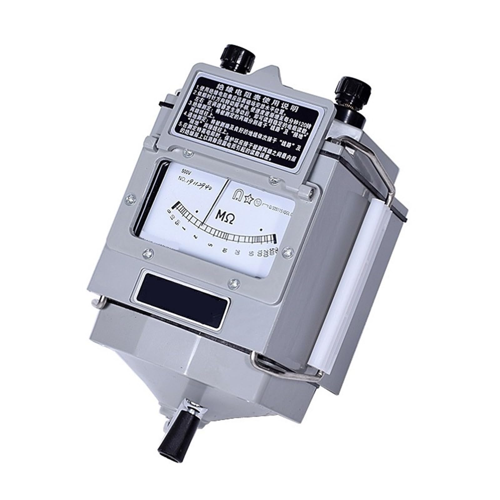 1000V Isolationswiderstandstester Elektriker Schüttelmeter Megohmmeter 1000V Handkurbel Ohm