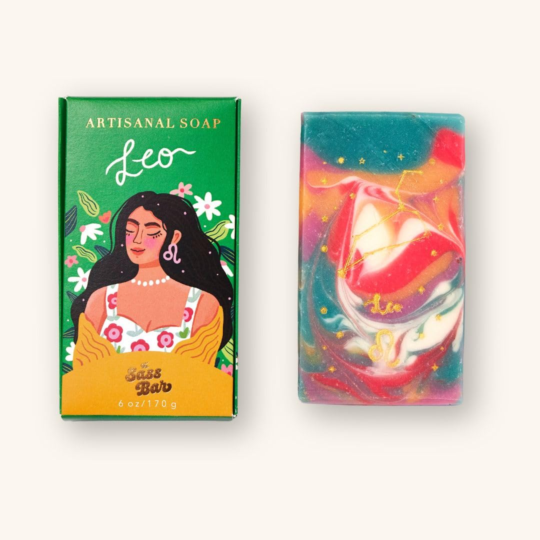 Handmade Soaps - Leo Star Sign| Zodiac Theme Gift Hamper | Gift for Bachelorette, Bridal Shower, Gifts for Women Her | Vegan Soap | Moisturising | Dry Skin