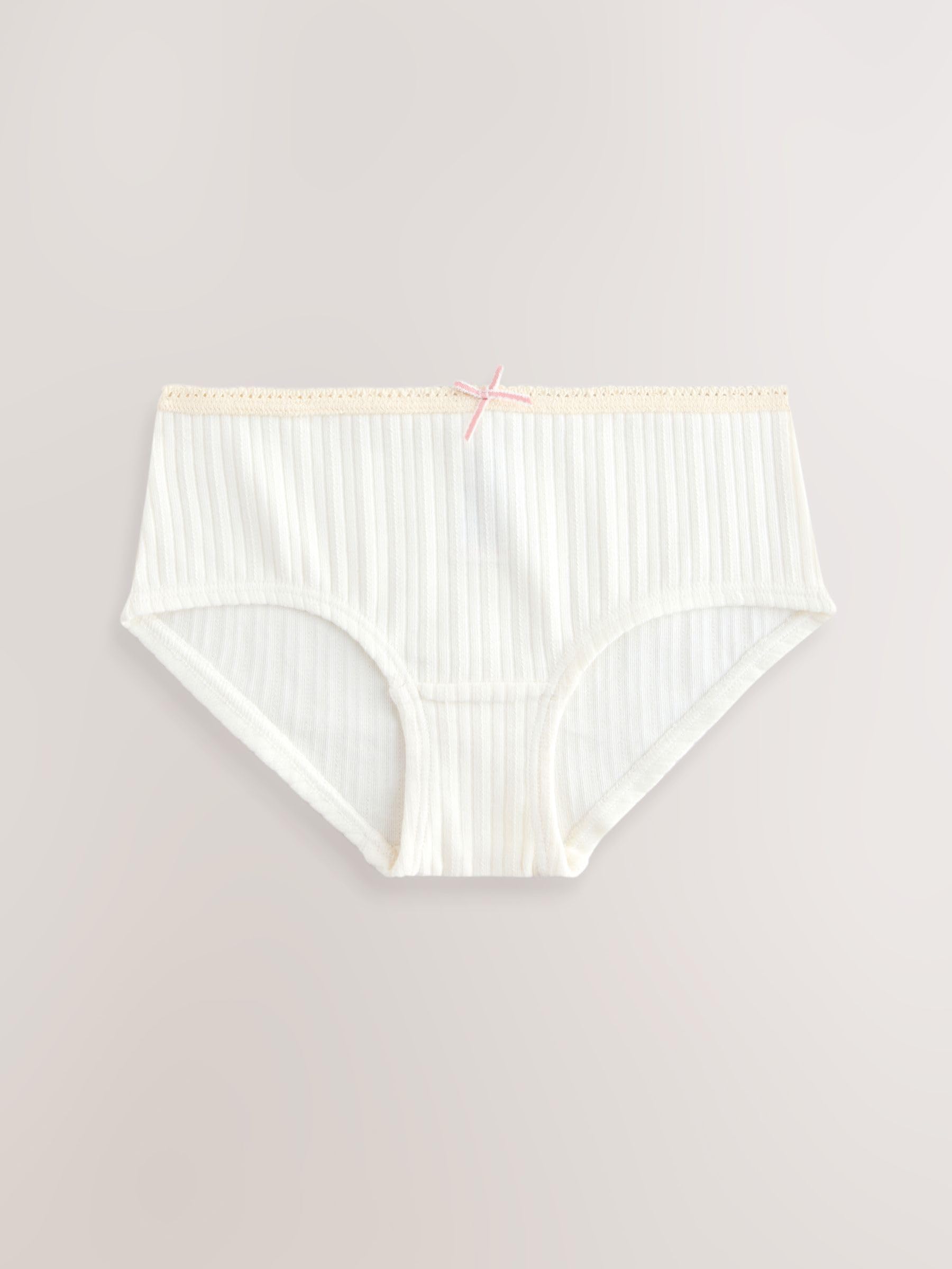 NEXT Fille Slip taille basse texturé, lot de 5