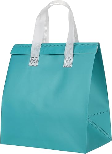 PATIKIL Bolsas aisladas para llevar, 35 bolsas aislantes térmicas de comestibles de 9.4 x 5.9 x 10.2 pulgadas para entrega de alimentos fríos y