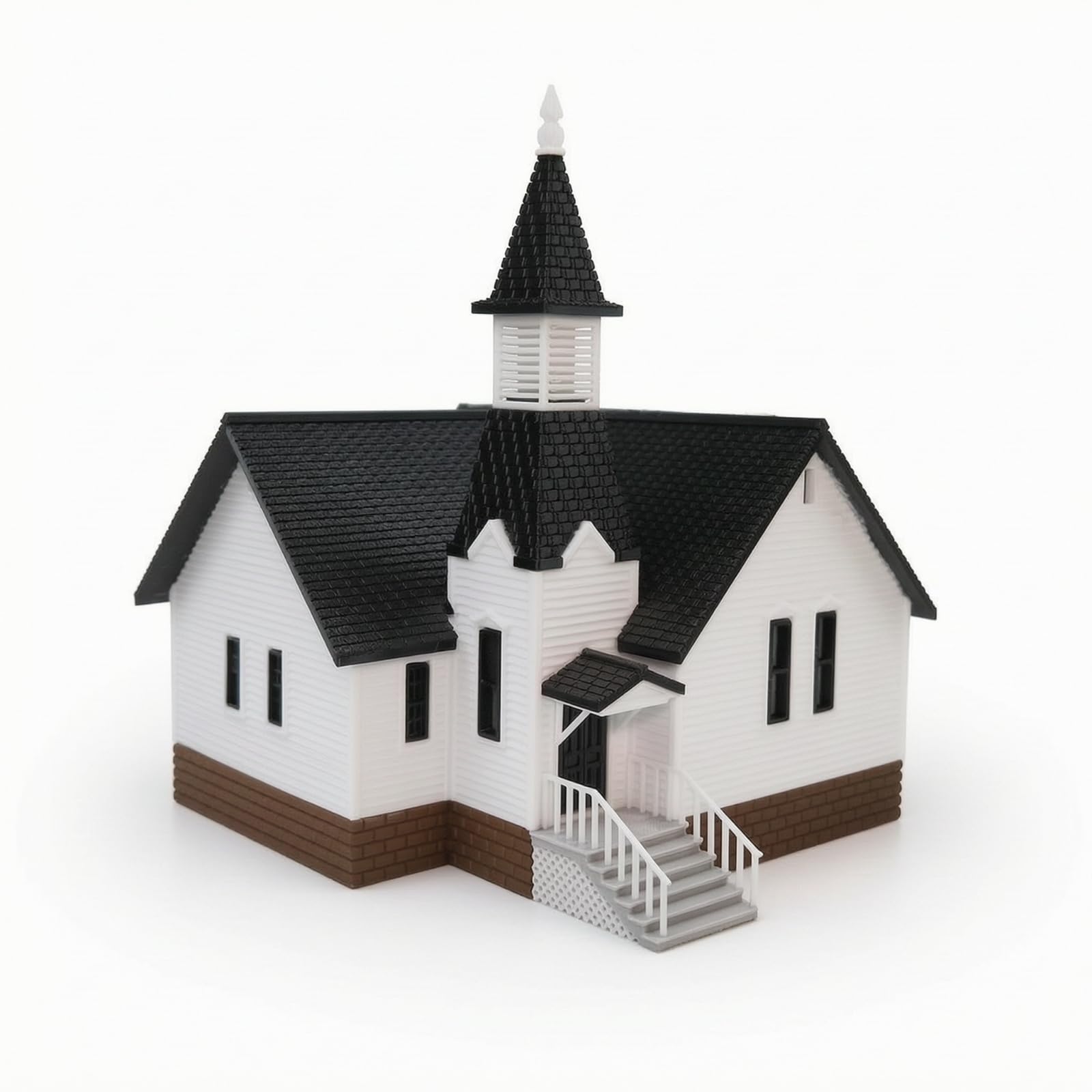 Iglesia Escala 1:64 maqueta de iglesia en miniatura compacta de alta fidelidad para coleccionistas 8