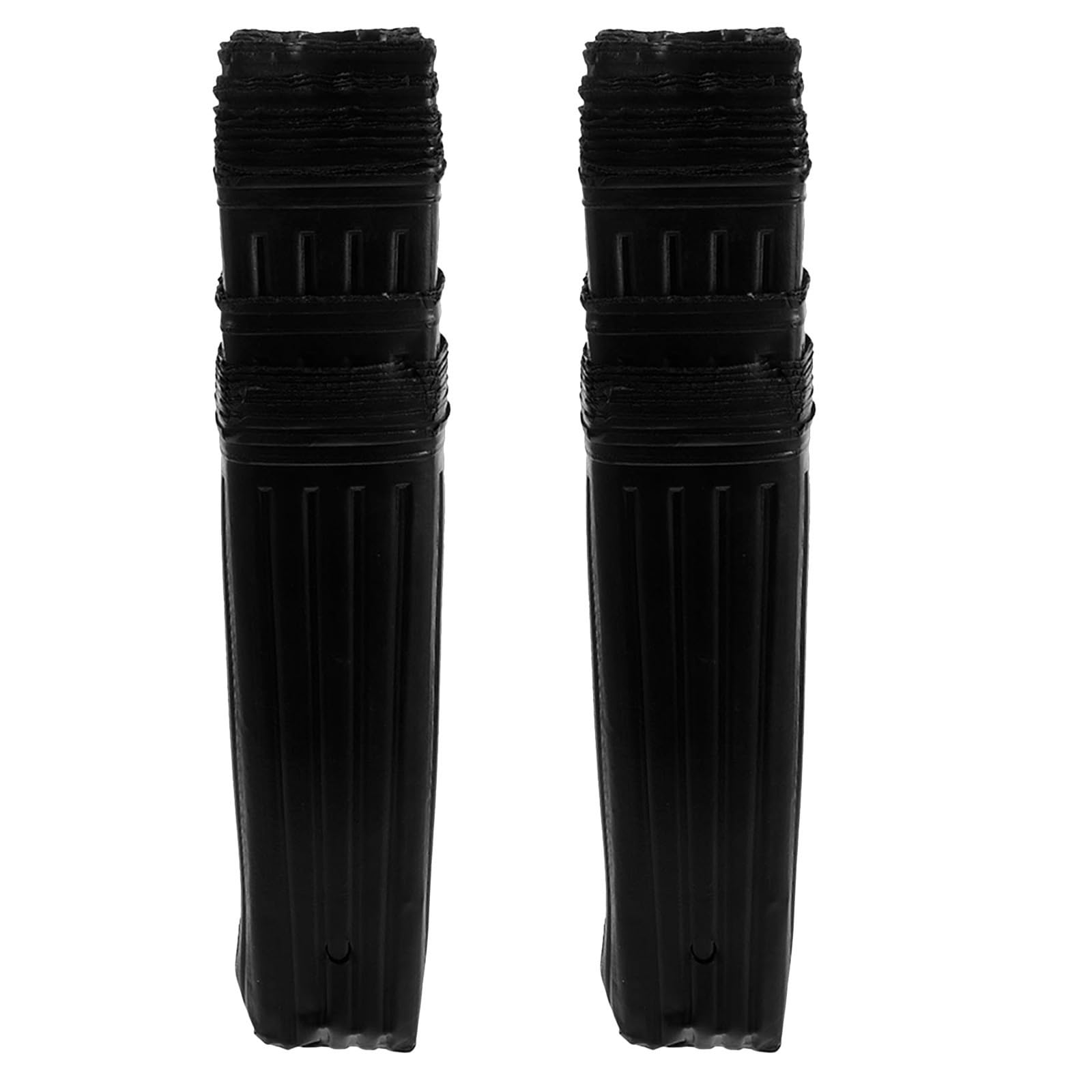 50 Bolsas de cultivo de plástico negro permeables para plantas