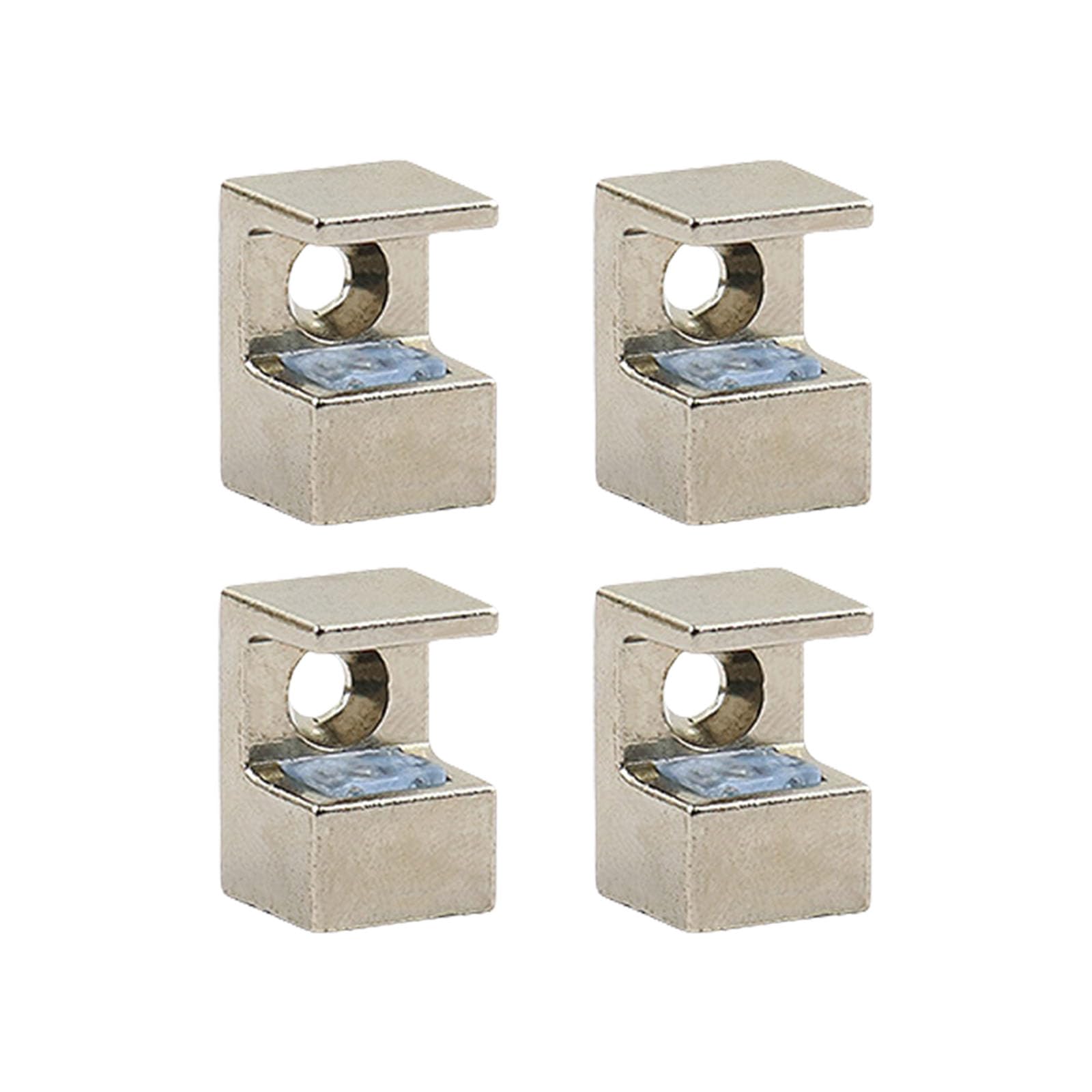 4pcs Sturdy Zines Alloy Adjustable Glass Clamps Glass Holders Accessory for 10 12mm with Rubber Heads Designs Zines Alloy Holders