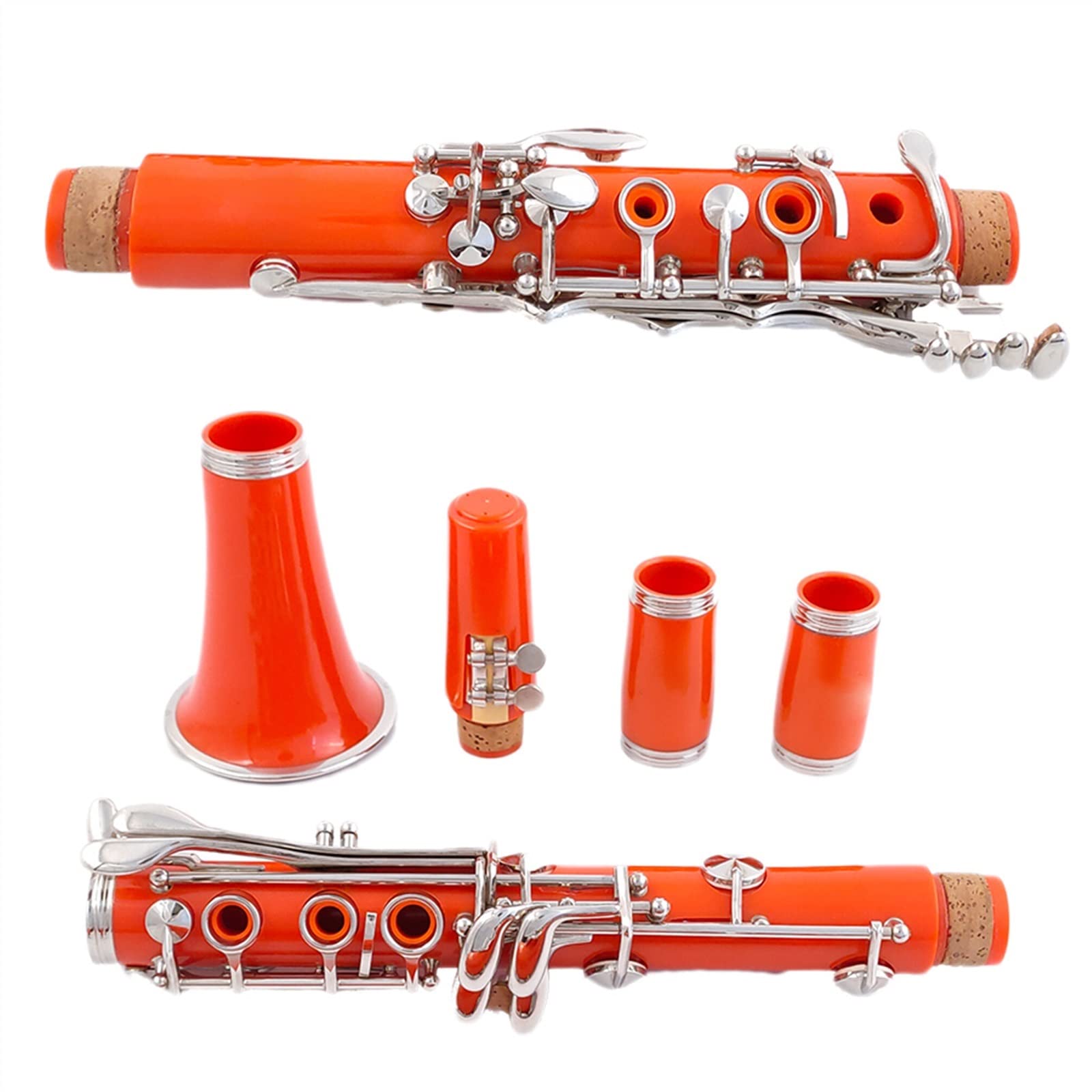Clarinetto in SIB in Resina ABS 17 Tasti Strumenti A Fiato per Clarinetto Professionali Disponibili per Principianti Set per clarinetto per Studenti