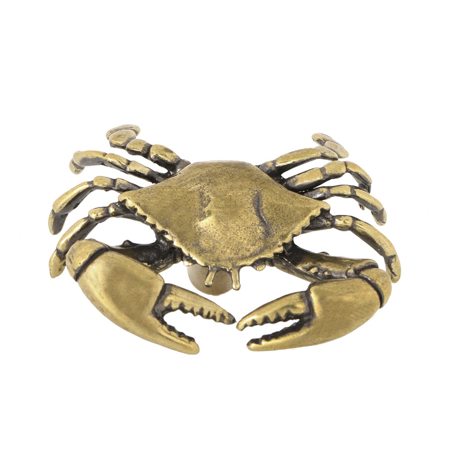 octg Jayus Nautical Crab Drawer Pull Vintage Antique Cabinet Handle Classic Marine Animal Furniture Handles for Dresser Wardrobe Cupboard