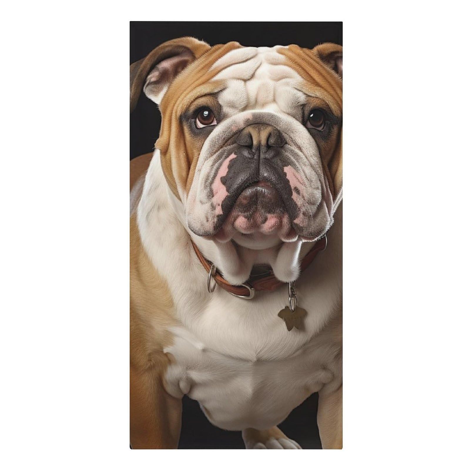QMNLKH English Bulldog Beach Towel for Women, Large Microfiber Pool Towel for Men, Absorbent Swim Towels for Home, Lightweight Bath Towels for Camping, Yoga, 30.3"x61.4"