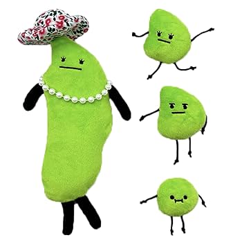 【公式品】ひみつのおるすばん　ぬいぐるみ　えだまめ夫人　まめお　まめこ　まめすけ Amazon.co.jp: えだまめ夫人 えだまめ三兄弟 ひみつのおるすばん