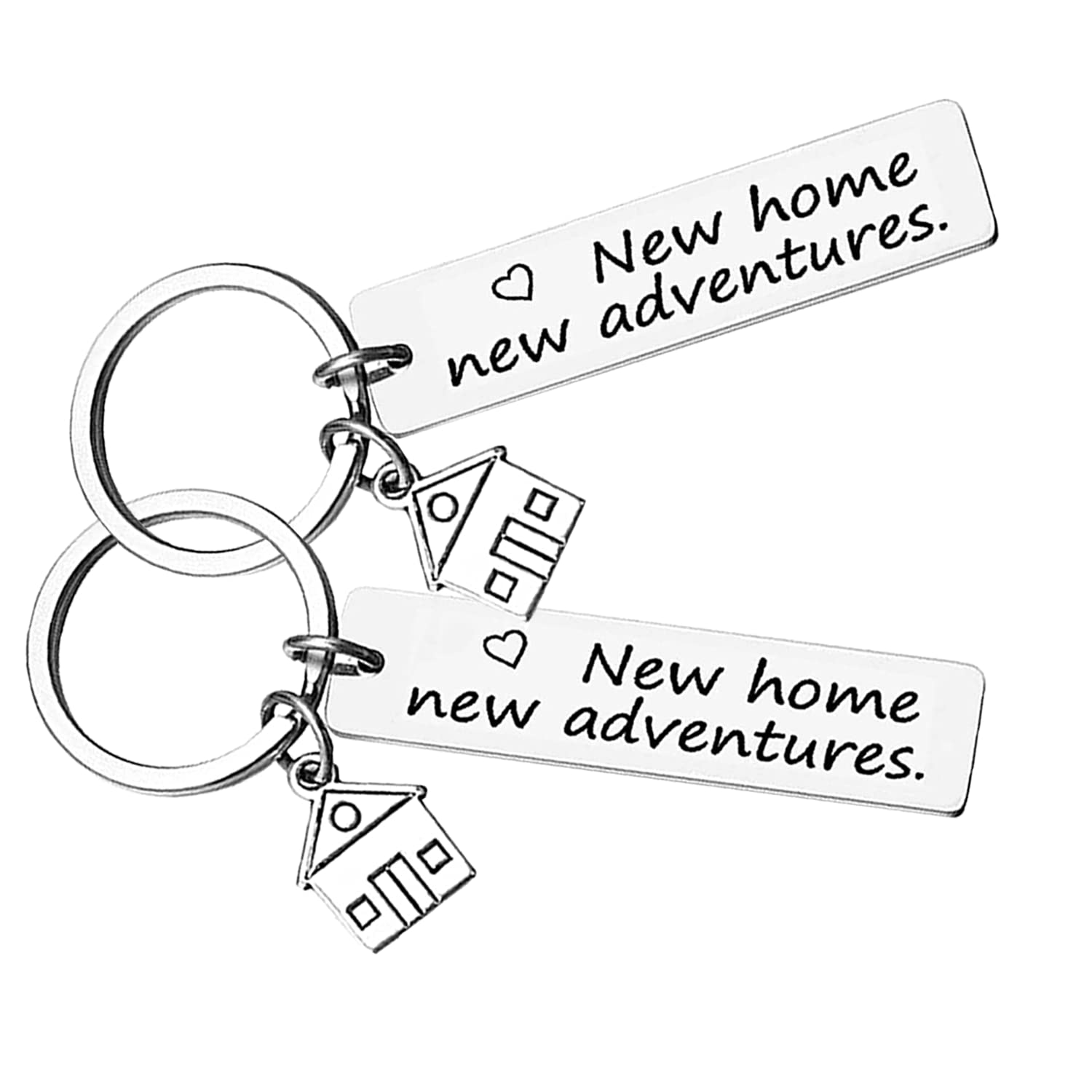 LAC 2 Couples Keyrings - House Warming Gifts New Home - Moving House Gifts - His and Hers Keychains