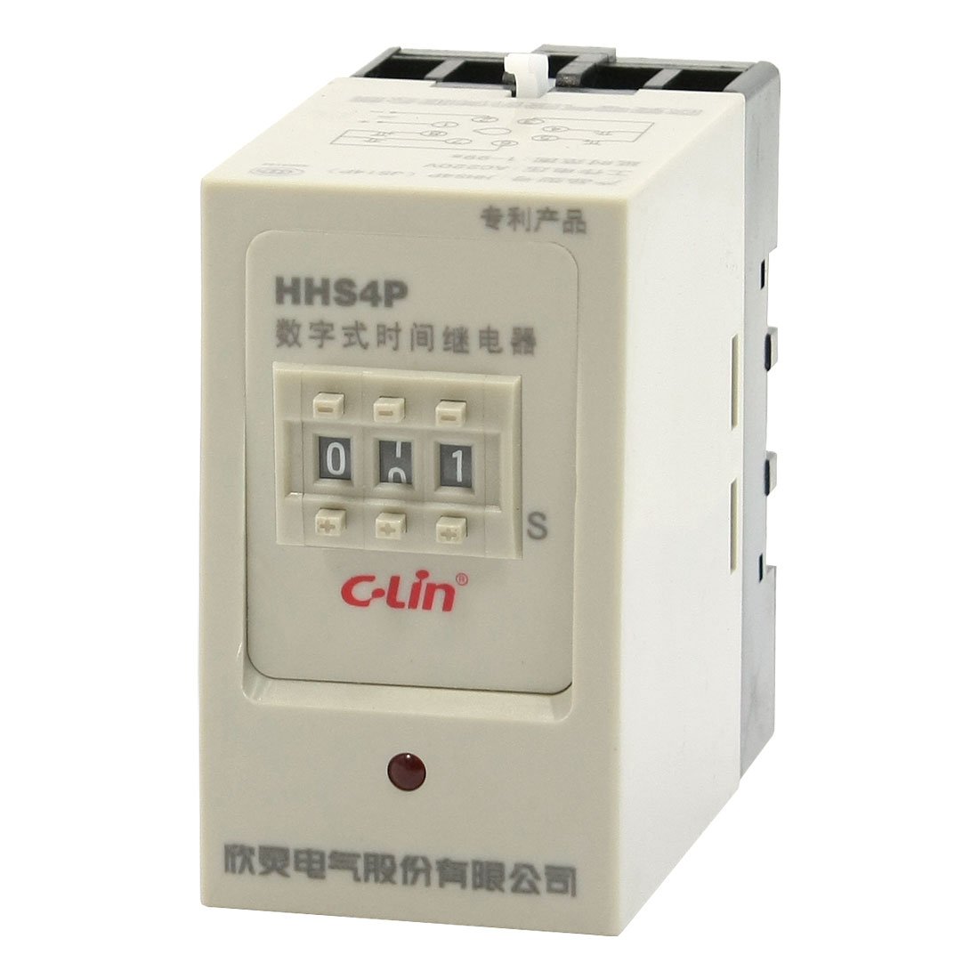 Relé de tiempo de pantalla digital AC380V 1-999s para temporización industrial JS14P DPDT