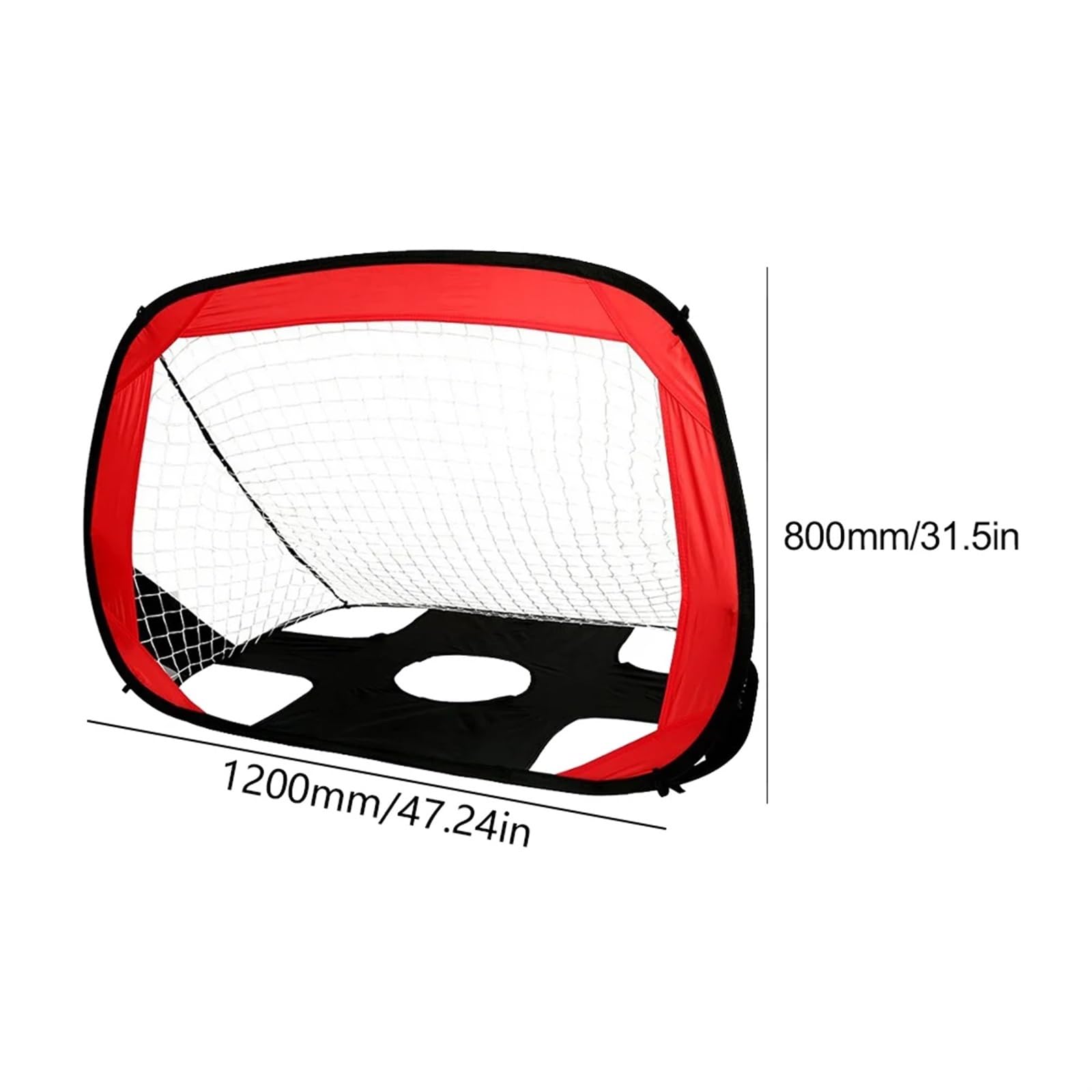 Porta da calcio pieghevole Porta da calcio pieghevole 2 in 1 portatile Rete leggera for interni ed esterni