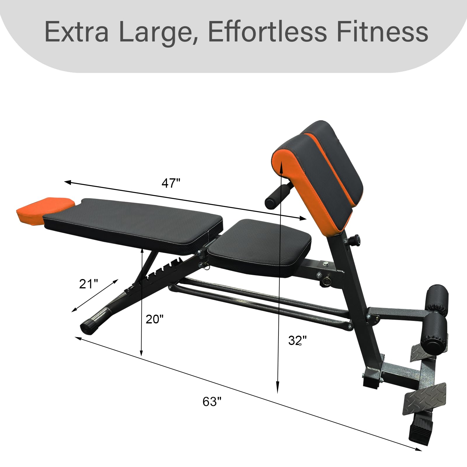 Roman Chair Hyperextension Bench - Multifunctional Full Body Workout Equipment: Super Stretch, Roman Chair, Adjustable Seat, Tilt and Tilt Bench, Flat Bench (Multi Function Roman Chair)