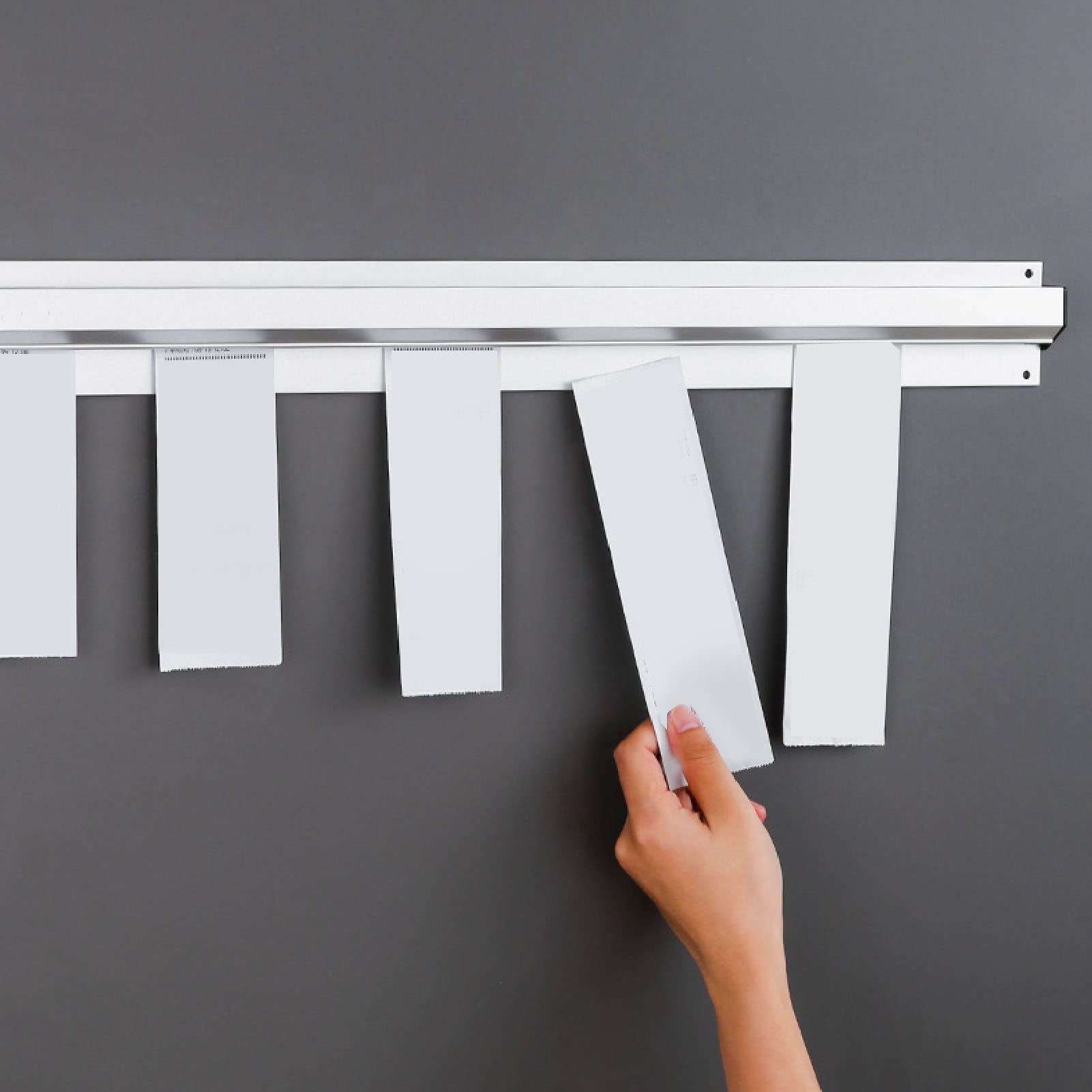 Porta Ordini, Lega di Alluminio Easy Take Portabiglietti da 60 Cm di Lunghezza Risparmio di Spazio Fissaggio Stabile Installazione Semplice per la