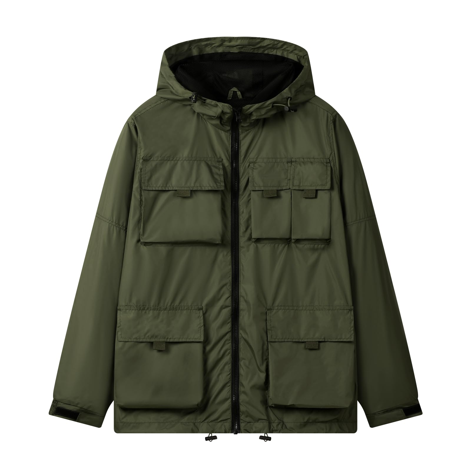 CASELANDMens Spring Jacket Coat Hooded Windbreakers Lightweight Jackets Zip Up Hoodie Fashion Runing Pocket Work Jackets